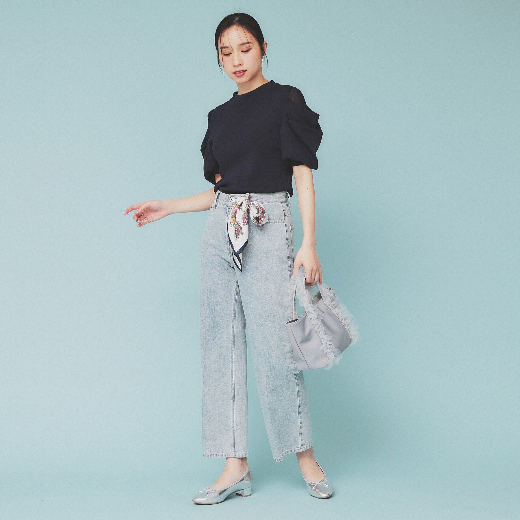 index「シアーレイヤードスリーブニット【洗濯機洗い可】」|ニット・セーター|