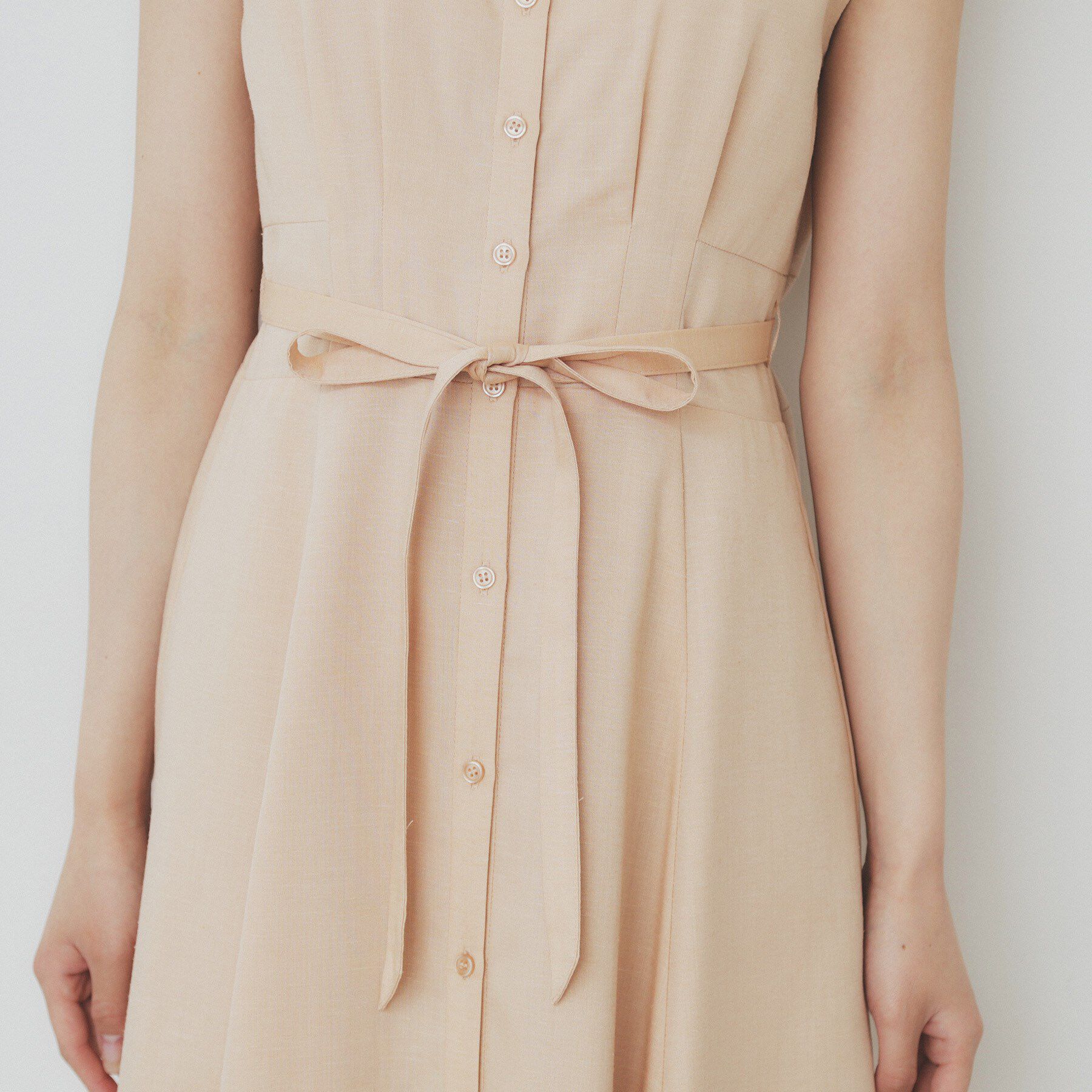 index「リネンライクシャツワンピース【洗濯機洗い可】」|ワンピース|