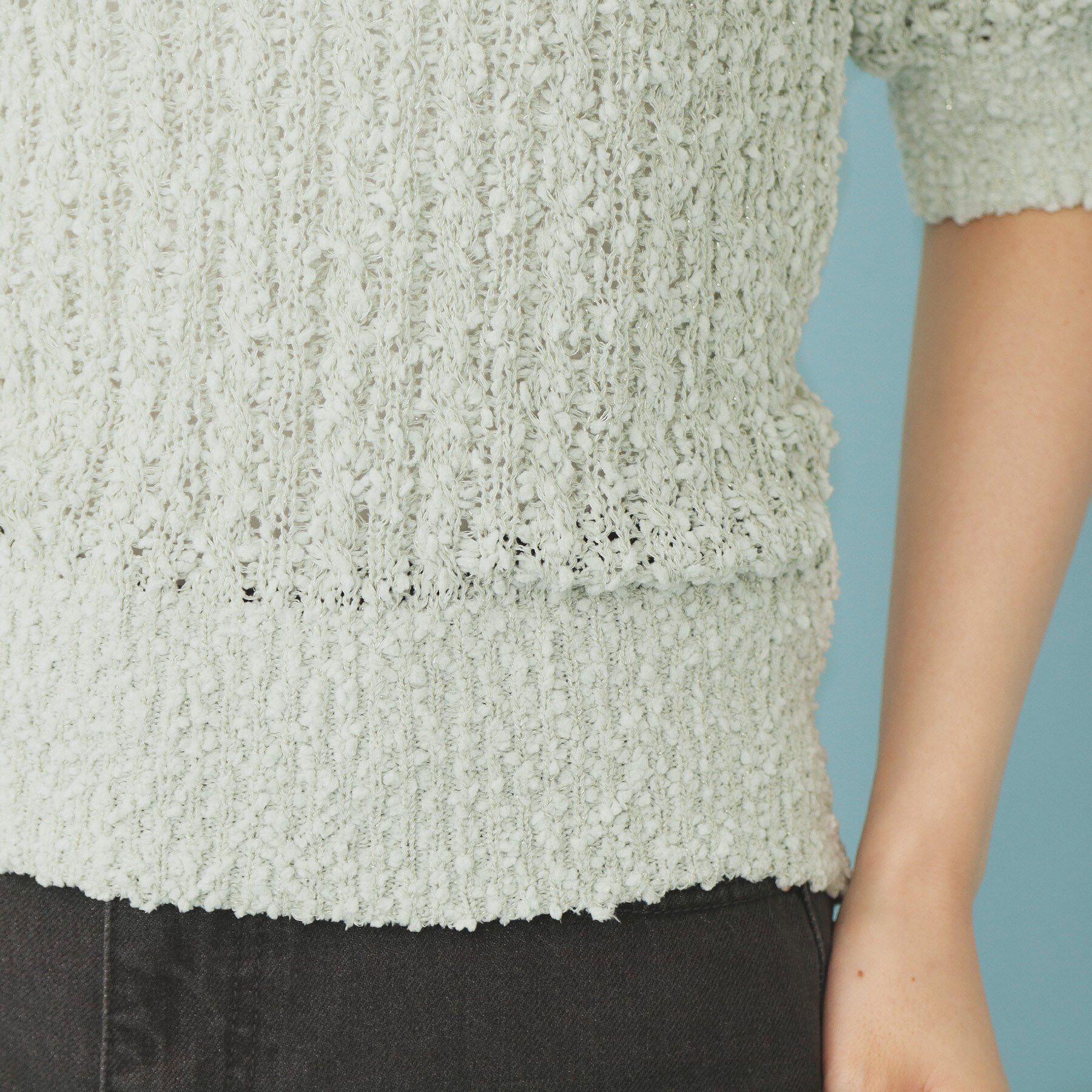 index「ポップコーンラメシアーニット【洗濯機洗い可/抗ピル】」|ニット・セーター|