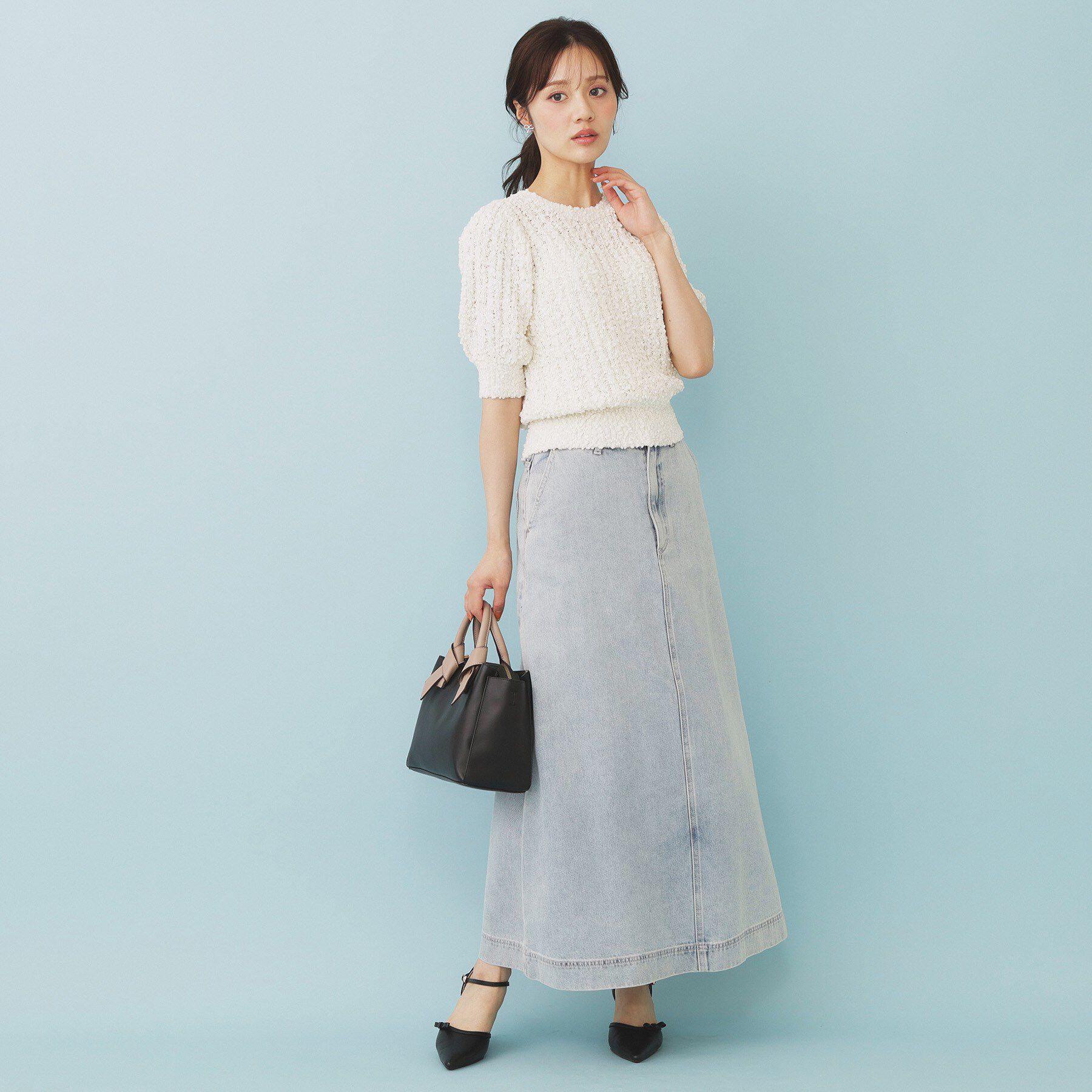 index「ポップコーンラメシアーニット【洗濯機洗い可/抗ピル】」|ニット・セーター|