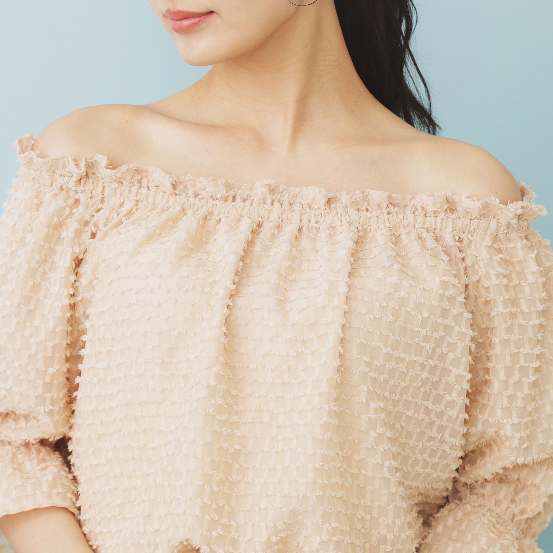 index「2WAY カットジャカードブラウス【洗濯機洗い可/防シワ】」|シャツ・ブラウス|