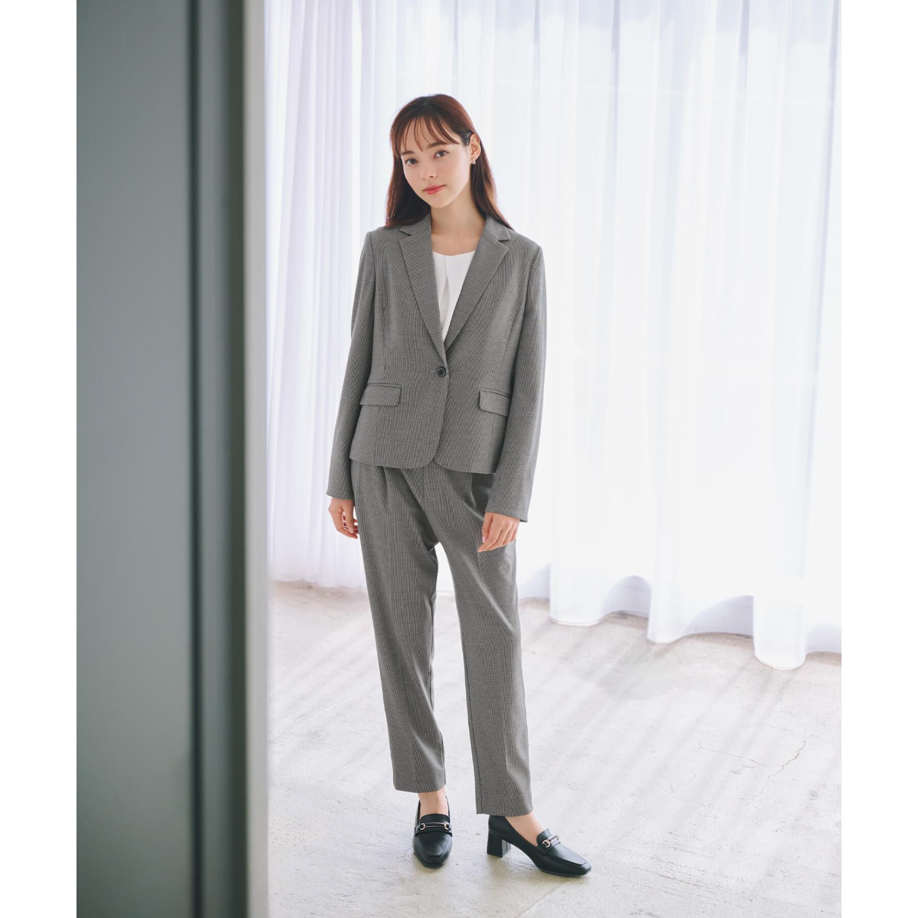 index「《丈が選べる》ストレッチテーパードパンツ/セットアップ対応【洗濯機OK/イージーアイロン】」|その他|