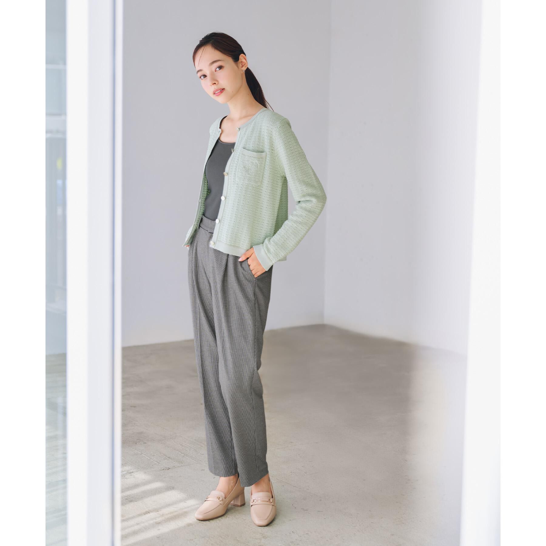 index「《丈が選べる》ストレッチテーパードパンツ/セットアップ対応【洗濯機OK/イージーアイロン】」|その他|