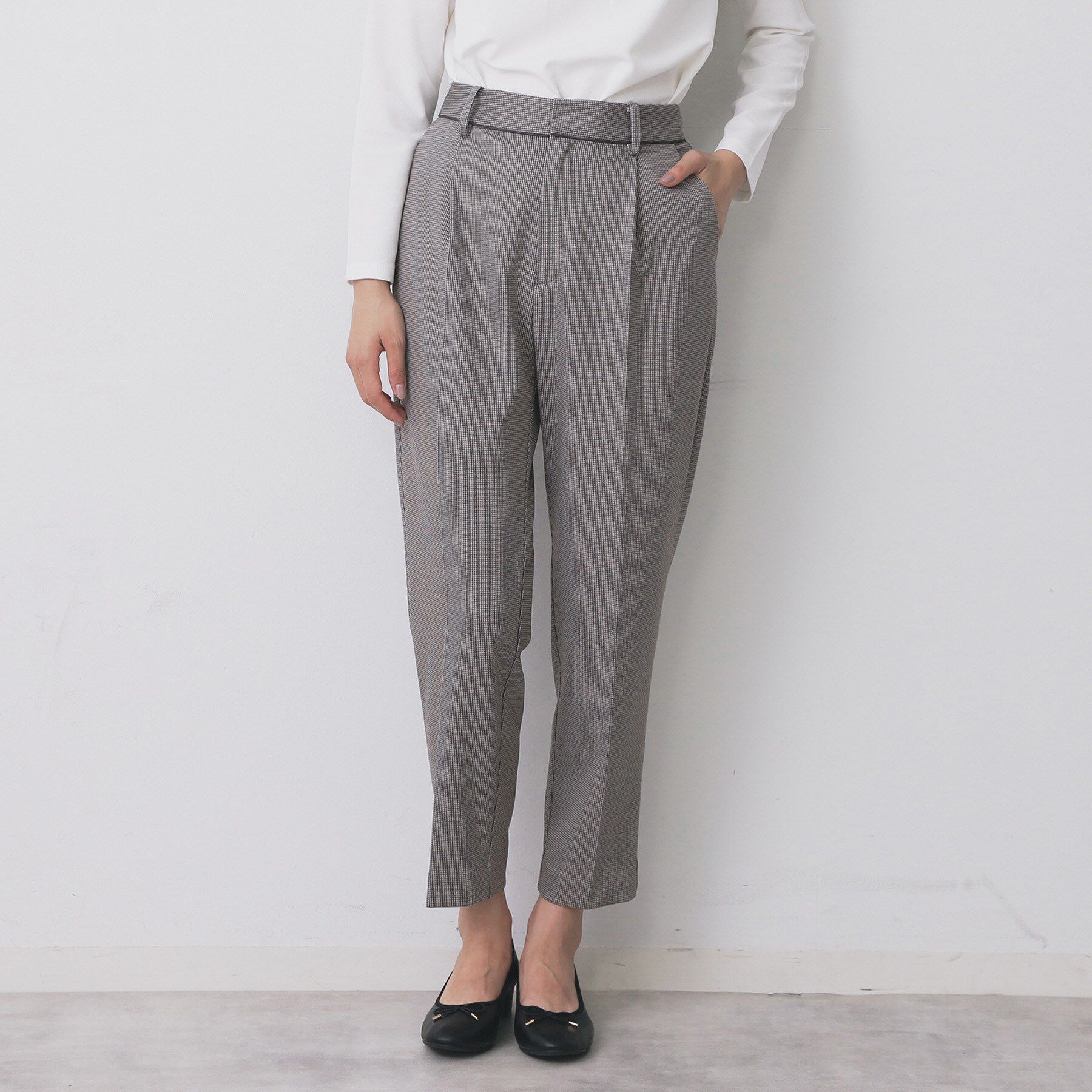 index「《丈が選べる》ストレッチテーパードパンツ/セットアップ対応【洗濯機OK/イージーアイロン】」|その他|