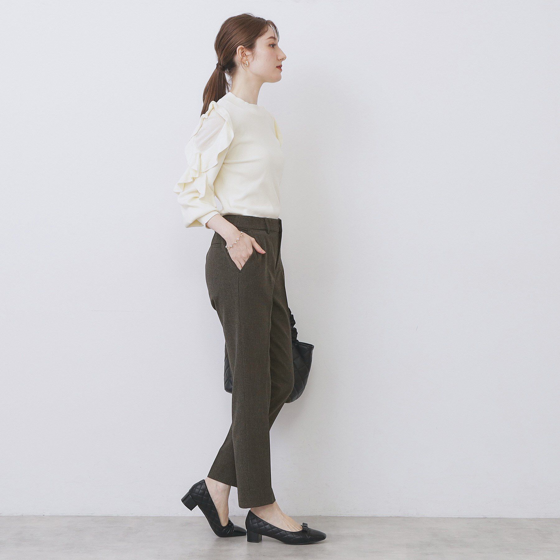 index「ウォームストレッチテーパードパンツ【洗濯機OK/防シワ/吸湿発熱】《XS～3L》」|その他|