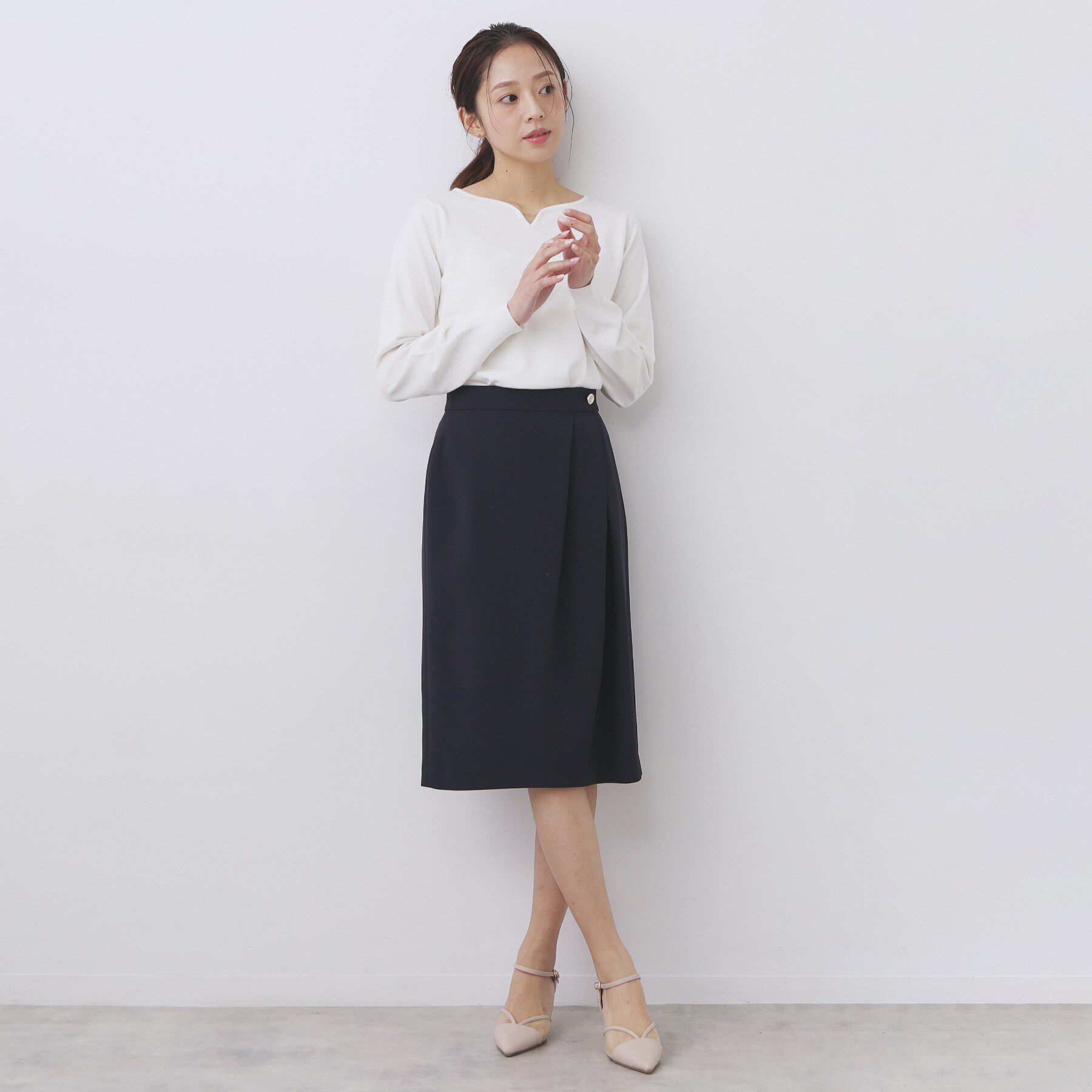 index「防シワ アシンタックスカート/セットアップ対応【ストレッチ/イージーアイロン/洗濯機OK】」|スカート|