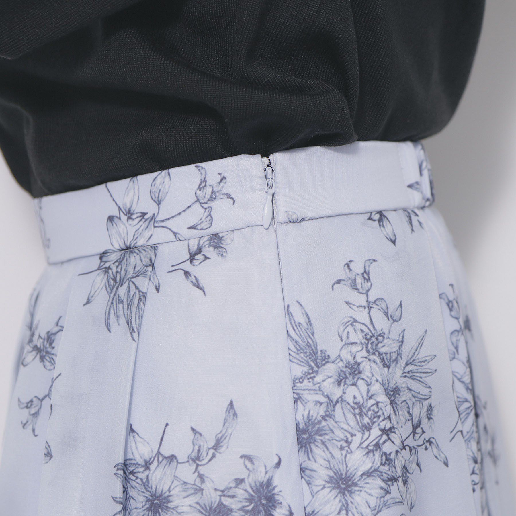 index「オーガンジーフラワーフレアスカート【洗濯機OK/イージーアイロン】」|スカート|