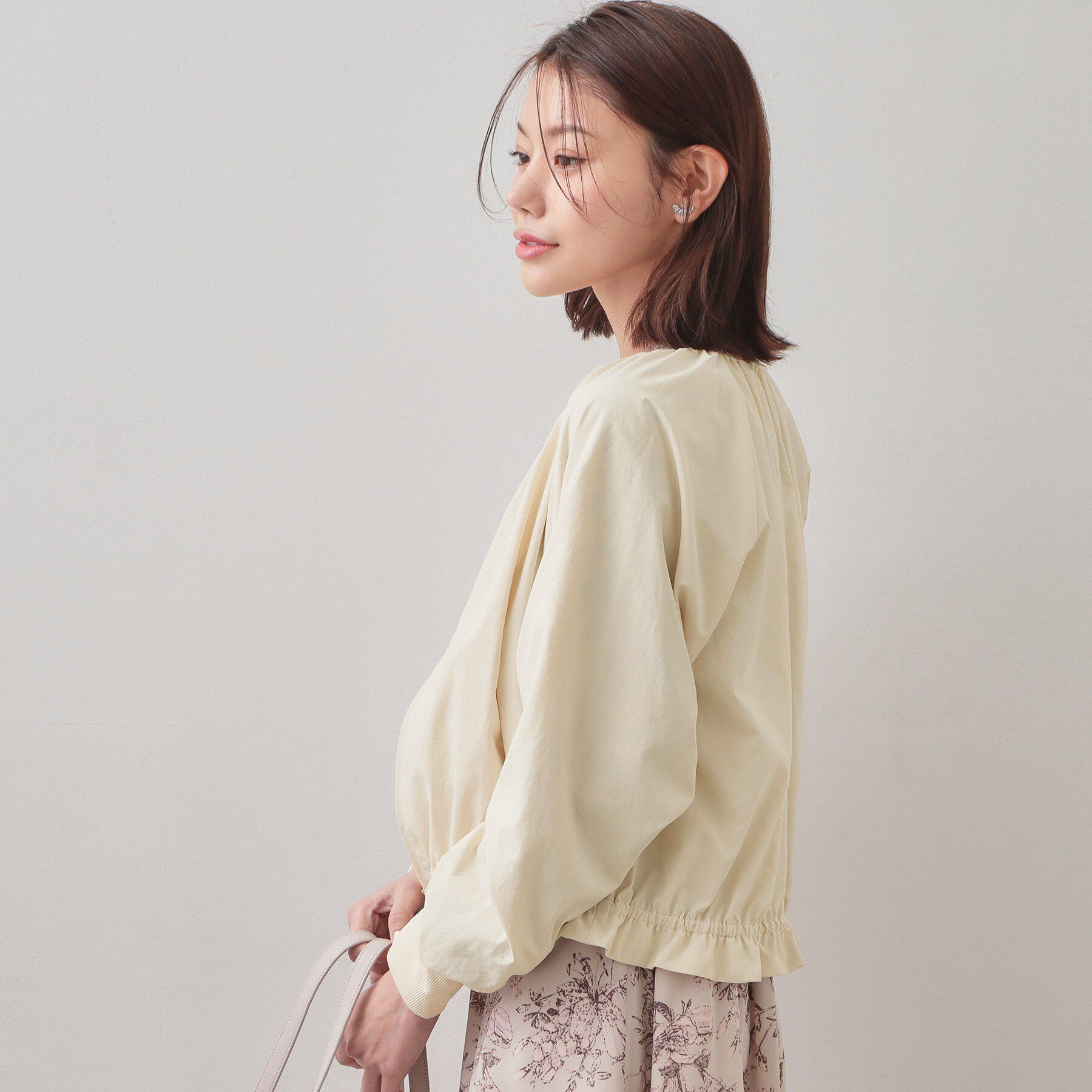 index「接触冷感ノーカラーブルゾン【洗濯機OK/防シワ】」|テーラードジャケット|