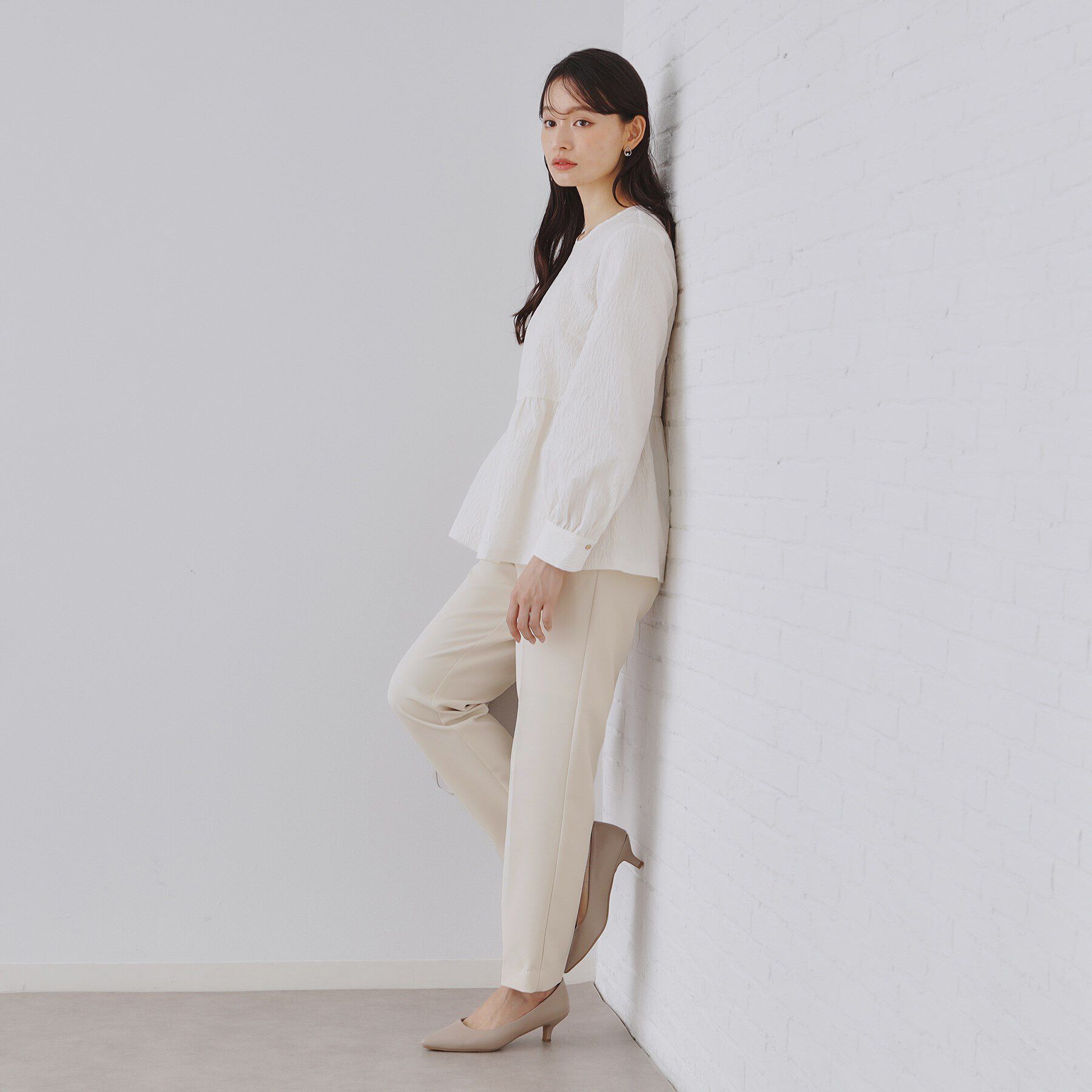 OPAQUE.CLIP「《通勤/セットアップ対応》テーパードパンツ/ダブルクロス【洗濯機洗い可】」|その他|