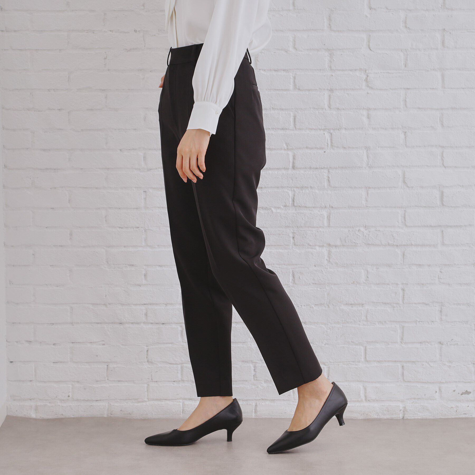 OPAQUE.CLIP「《通勤/セットアップ対応》テーパードパンツ/ダブルクロス【洗濯機洗い可】」|その他|