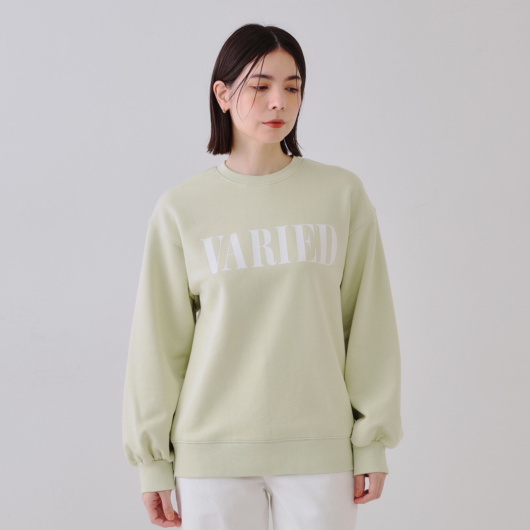 OPAQUE.CLIP「フロッキーロゴスウェット【洗濯機洗い可】」|Tシャツ・カットソー|