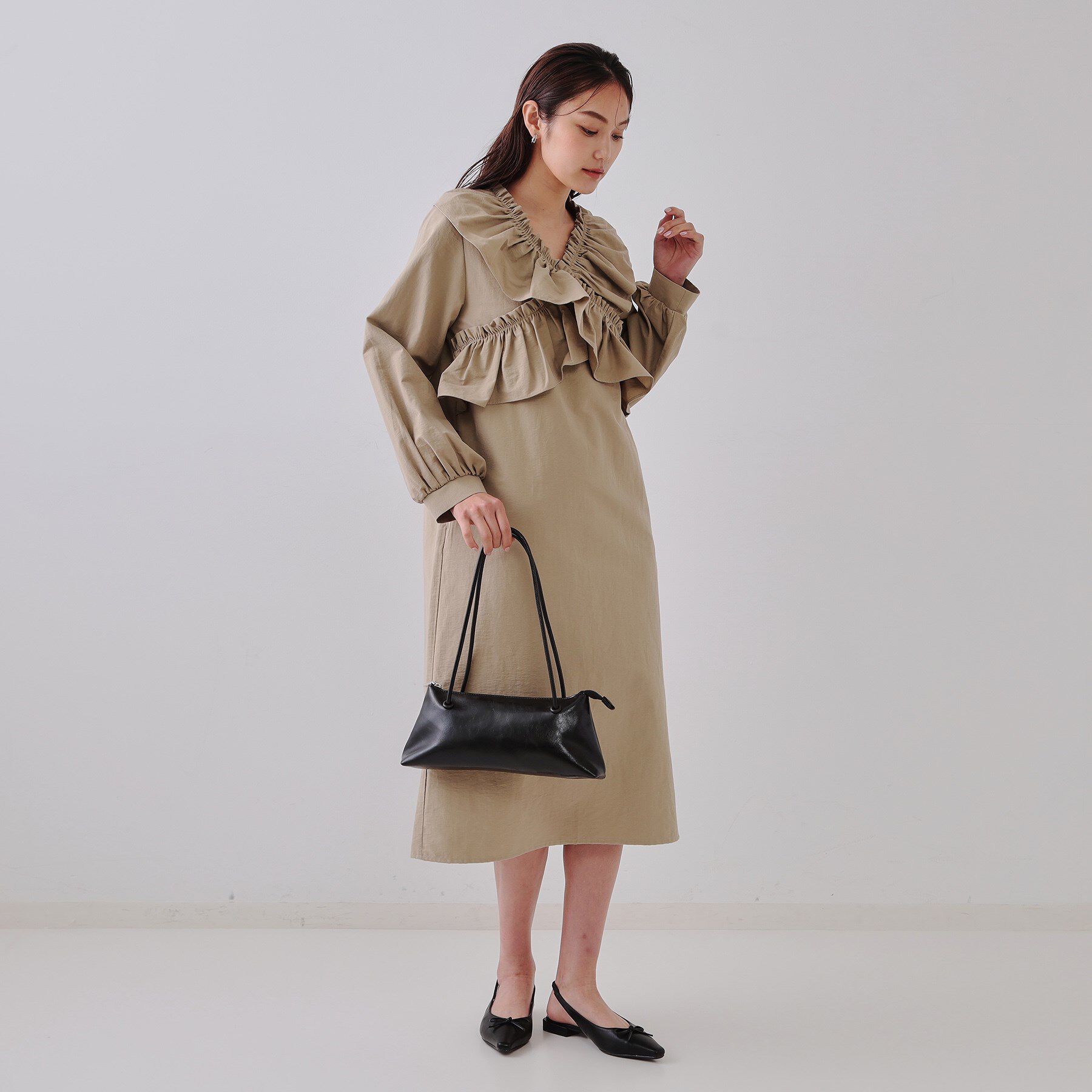 OPAQUE.CLIP「オイル調合皮ワイドデザインバッグ」|ショルダー・メッセンジャー|