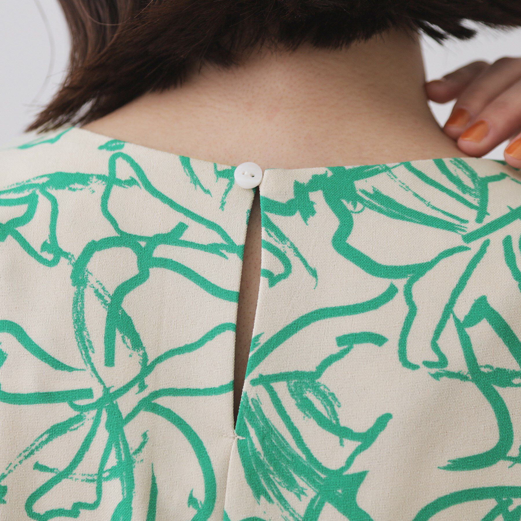 OPAQUE.CLIP「手書き風プリントワンピース【洗濯機洗い可】」|ワンピース|