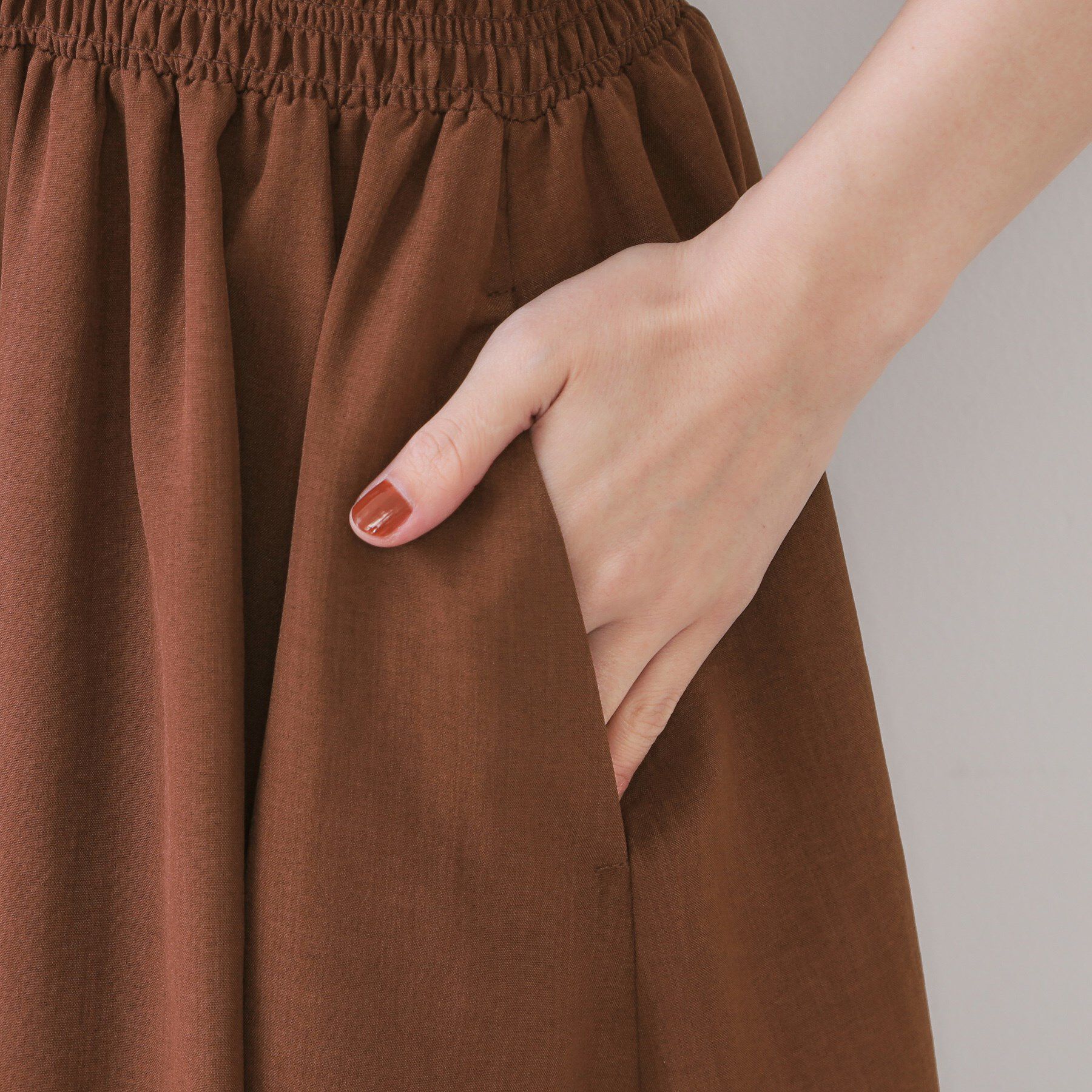 OPAQUE.CLIP「リネンライクスキッパーフィット＆フレアワンピース【洗濯機洗い可】」|ワンピース|