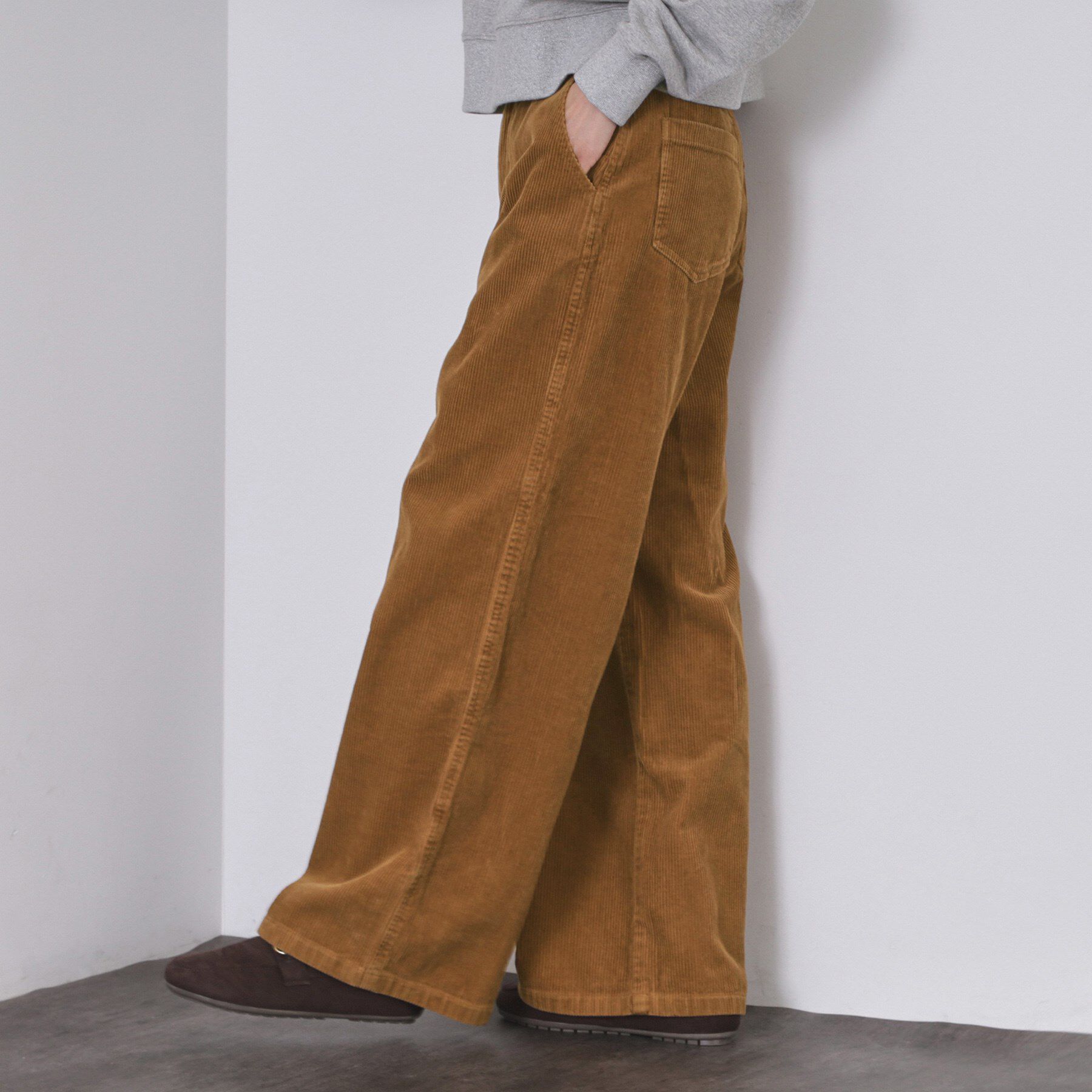 OPAQUE.CLIP「コーデュロイワイドパンツ【洗濯機OK】」|その他|