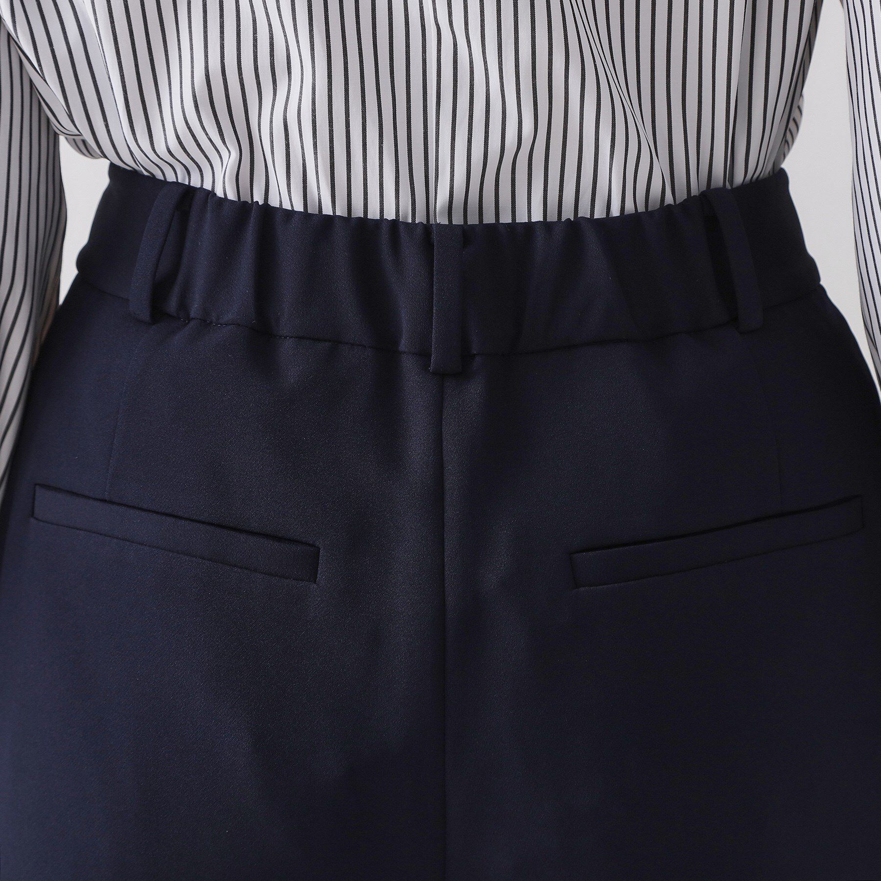 OPAQUE.CLIP「《通勤セットアップ対応》 ワイドパンツダブルクロス【洗濯機OK】」|その他|