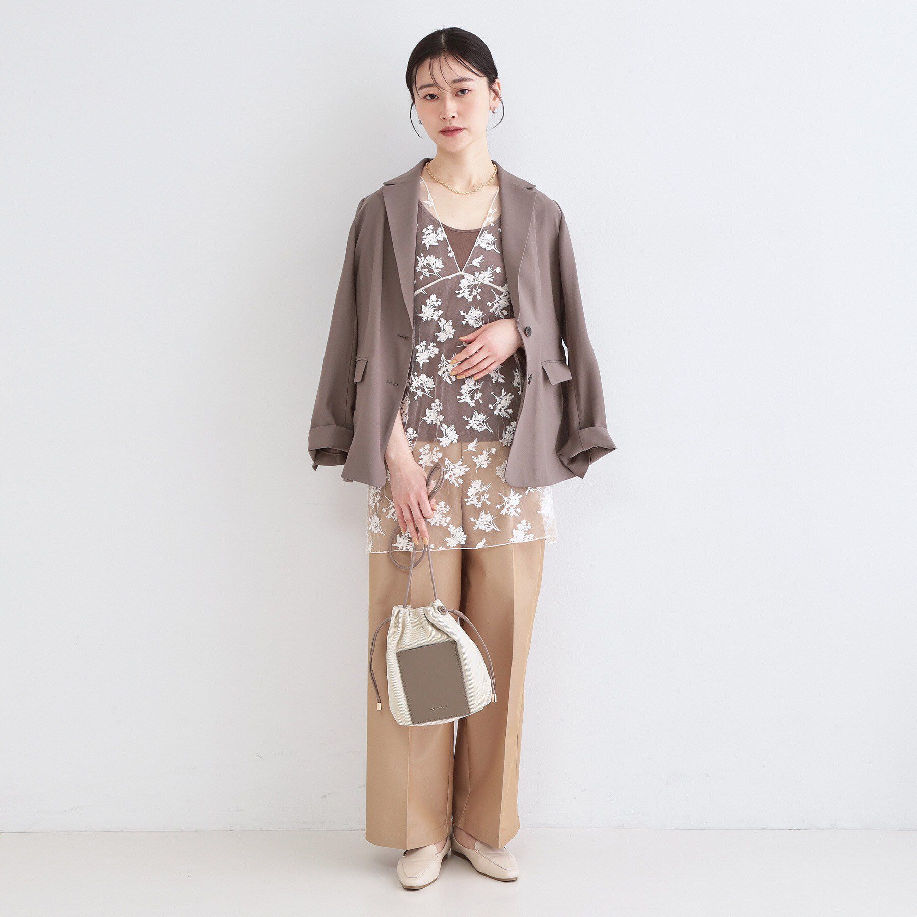 OPAQUE.CLIP「素材アソートサイドドロストミニショルダーバッグ【長さ調整可能】」|ショルダー・メッセンジャー|