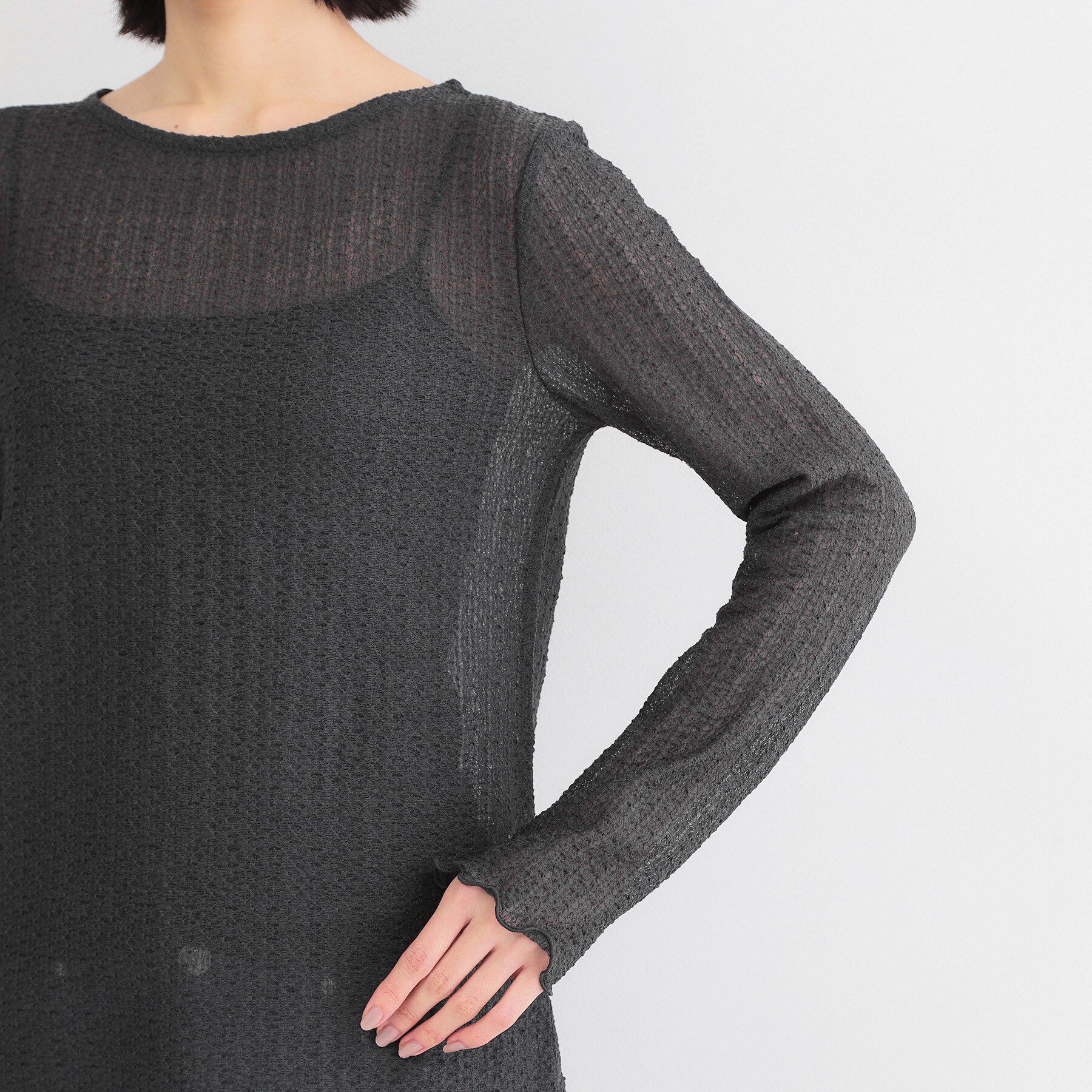 OPAQUE.CLIP「ラッセルレーストップス【洗濯機OK】」|Tシャツ・カットソー|