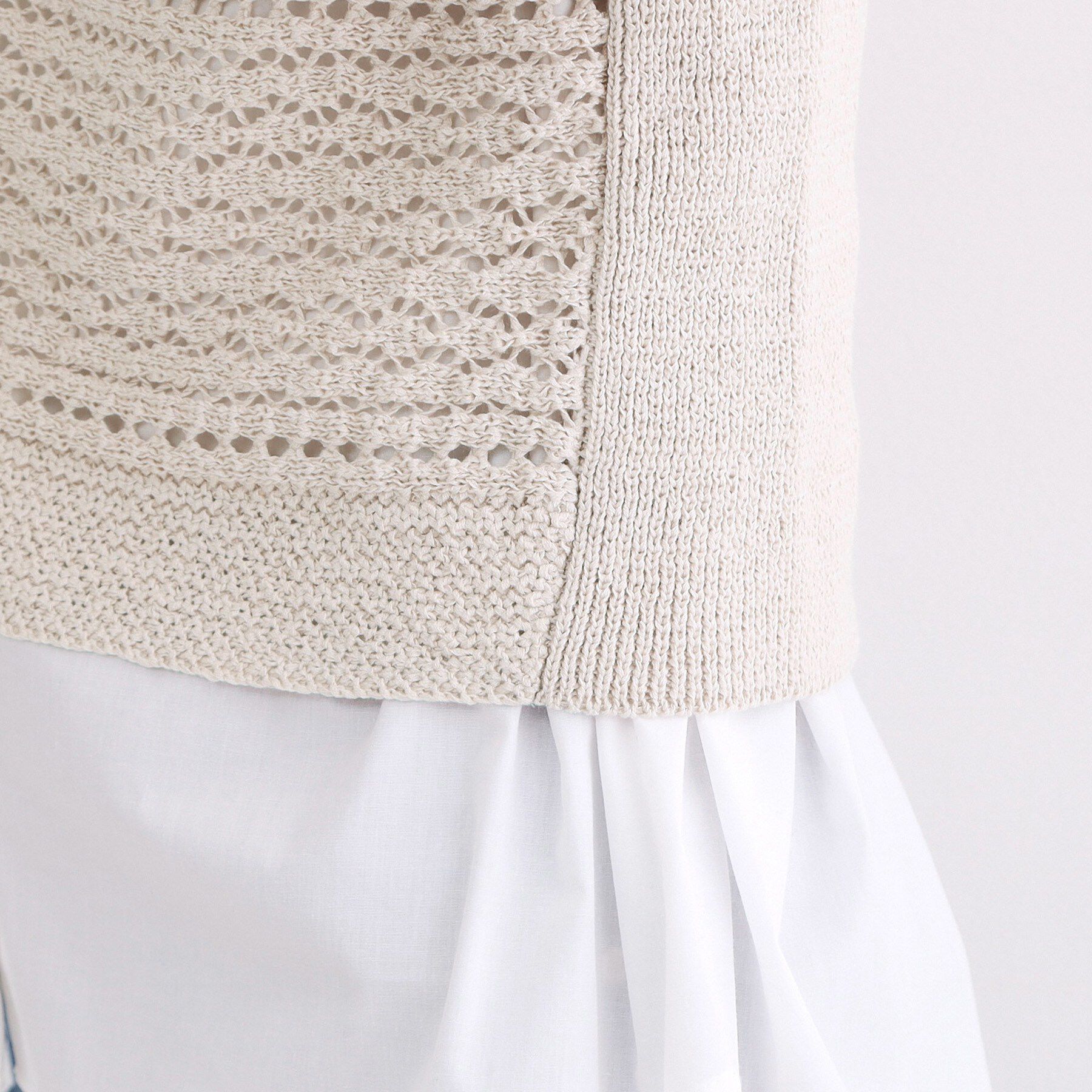 OPAQUE.CLIP「テープヤーンビスチェニット【洗濯機OK/抗ピル】」|ニット・セーター|