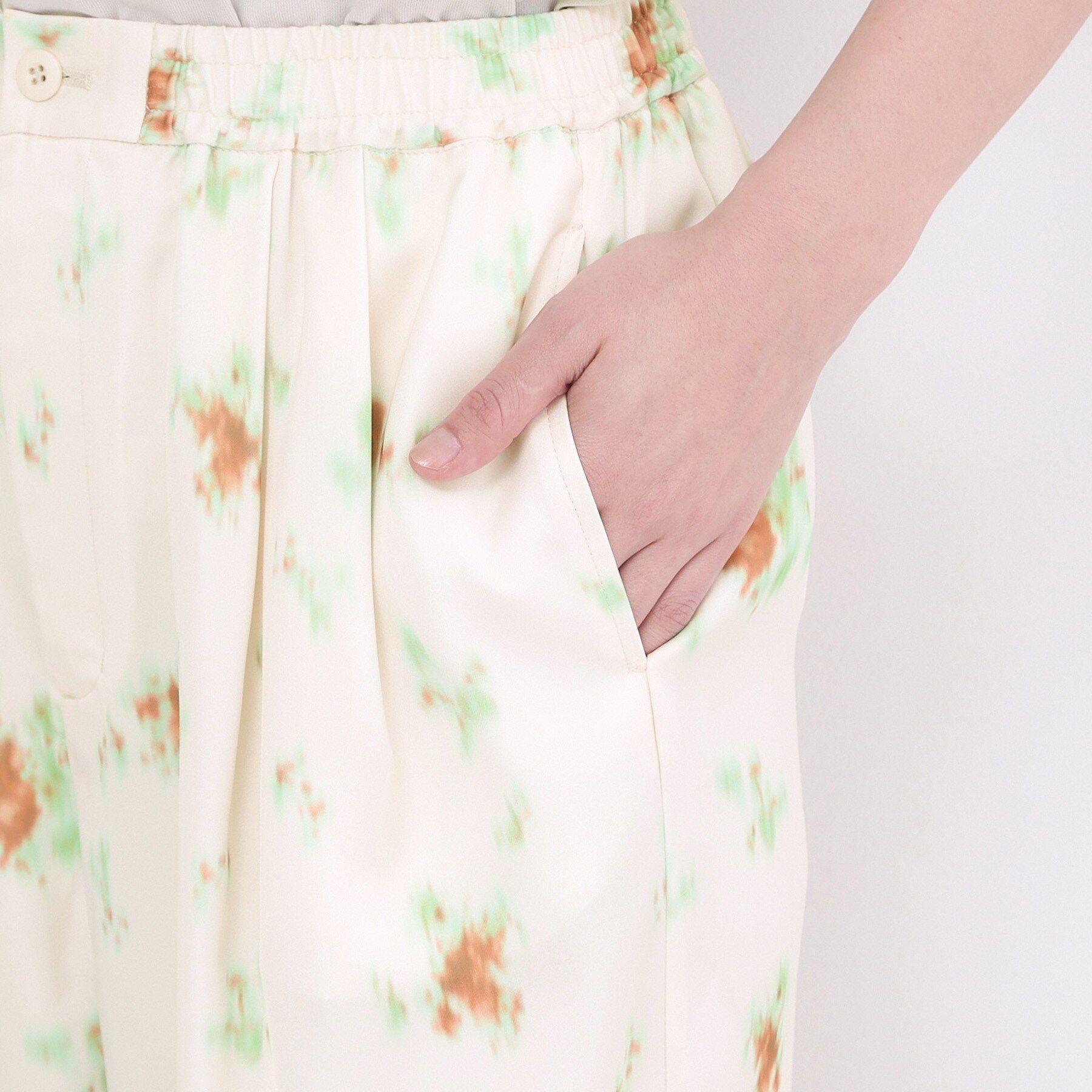 OPAQUE.CLIP「ぼかしフラワープリントワイドパンツ【洗濯機OK】」|その他|