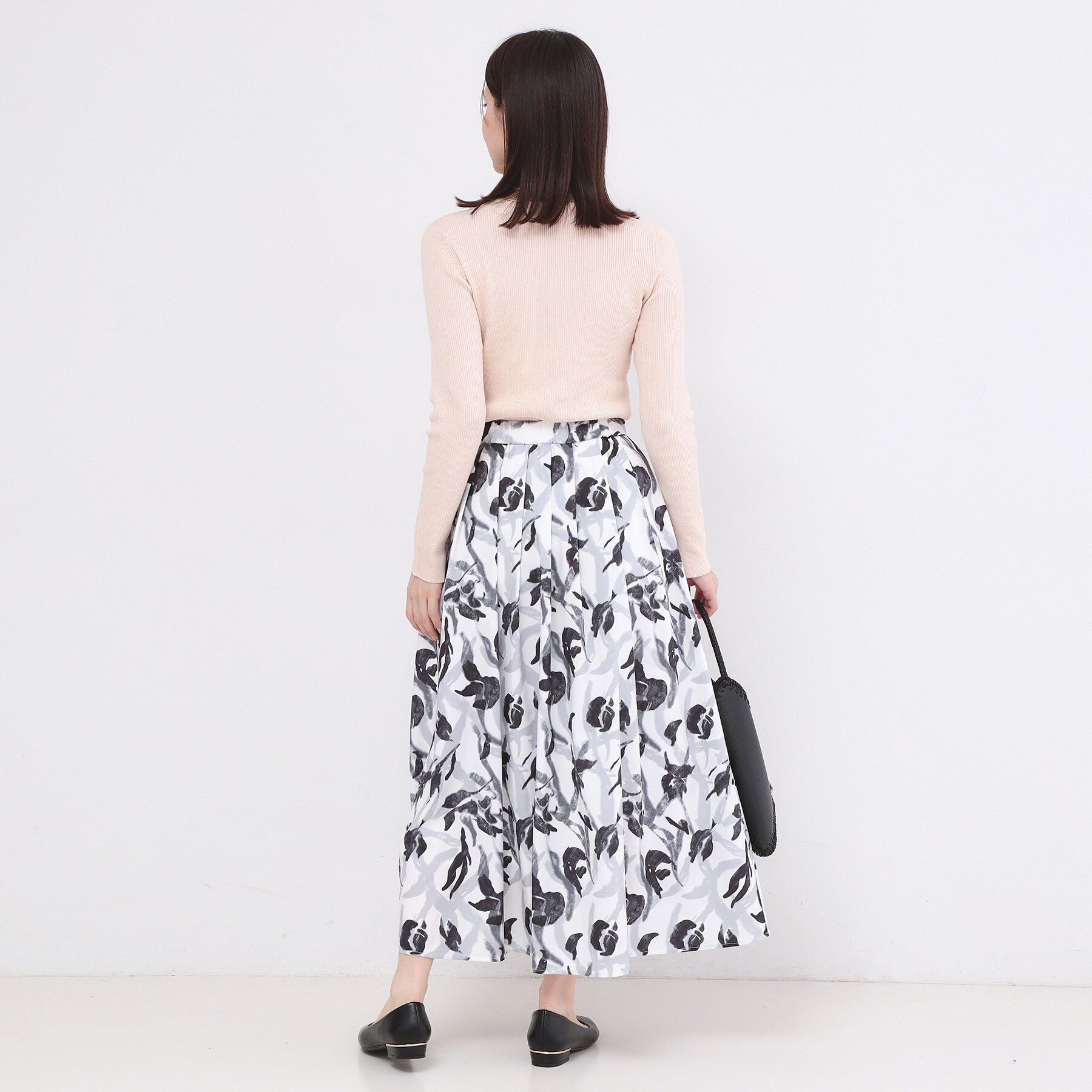 OPAQUE.CLIP「アートプリントフレアスカート【洗濯機OK】」|スカート|