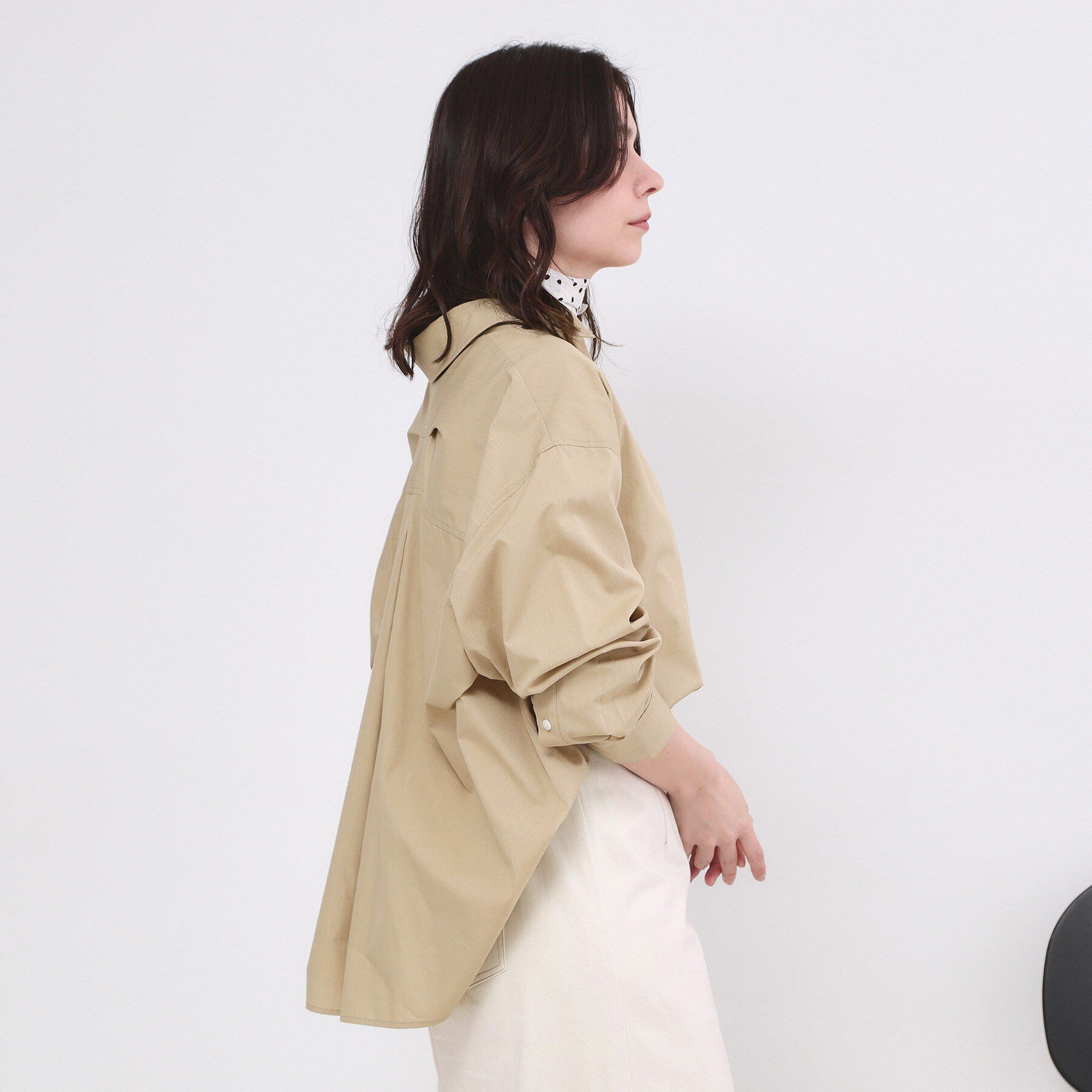 OPAQUE.CLIP「バックシャンスキッパーシャツ【洗濯機OK】」|シャツ・ブラウス|