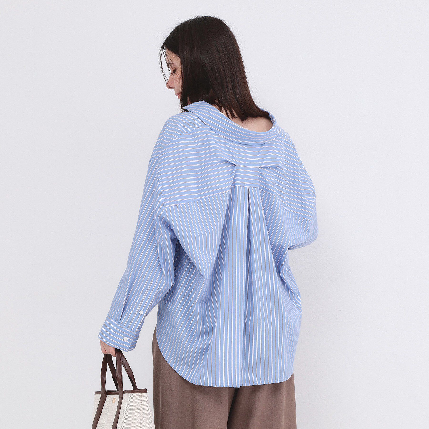 OPAQUE.CLIP「バックシャンスキッパーシャツ【洗濯機OK】」|シャツ・ブラウス|