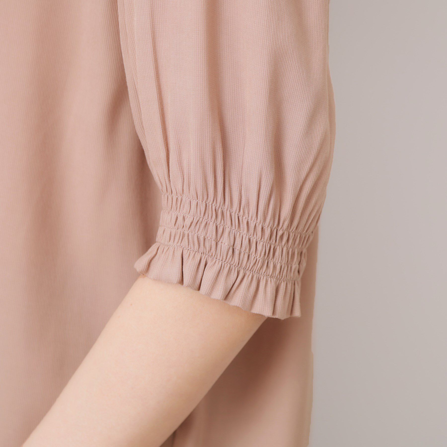 Couture broach「【SS～LLサイズ・二の腕カバー・通勤】RTピケシャーリングブラウス」|シャツ・ブラウス|