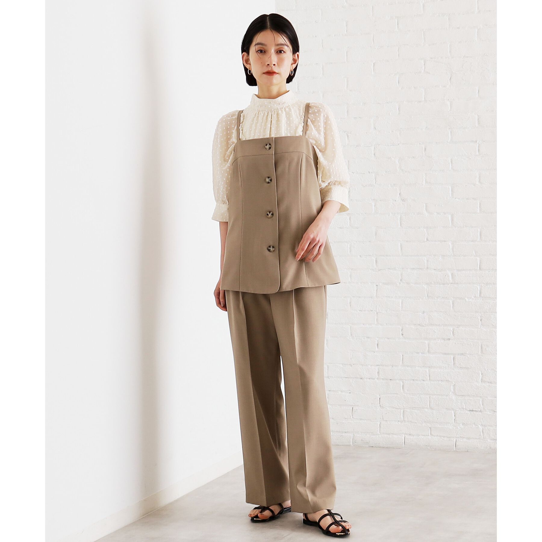 THE SHOP TK「【XS-XLサイズ】麻調ワイドパンツ/洗濯機OK/from the VOICE」|その他|