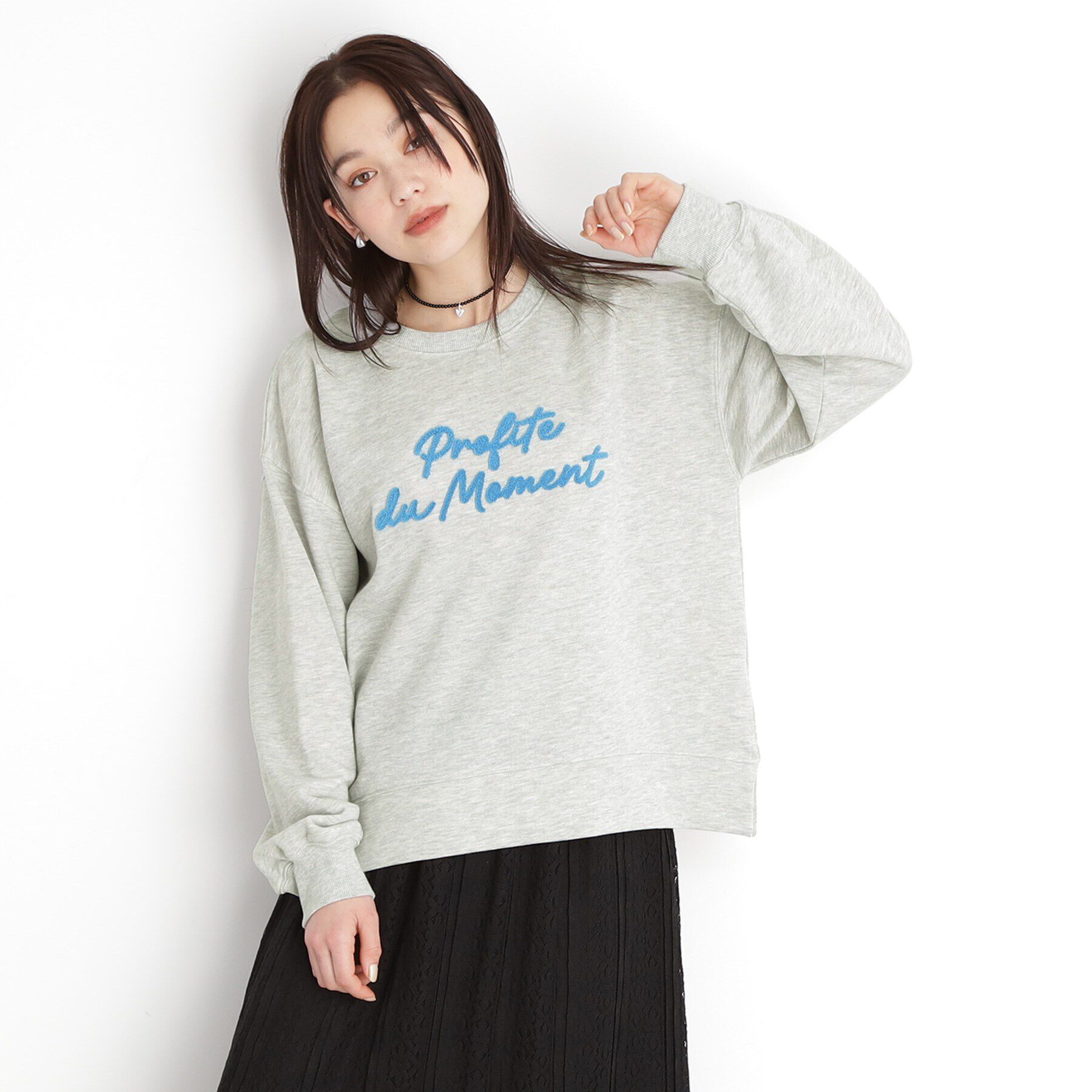 THE SHOP TK「【アソート】裏毛ロゴプルオーバー/洗える」|Tシャツ・カットソー|ライトグレー(011