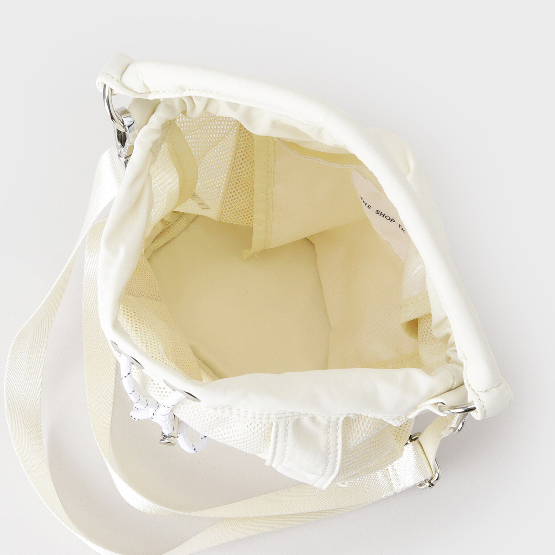 THE SHOP TK「メッシュナイロンコンビ巾着ショルダーバッグ」|ショルダー・メッセンジャー|