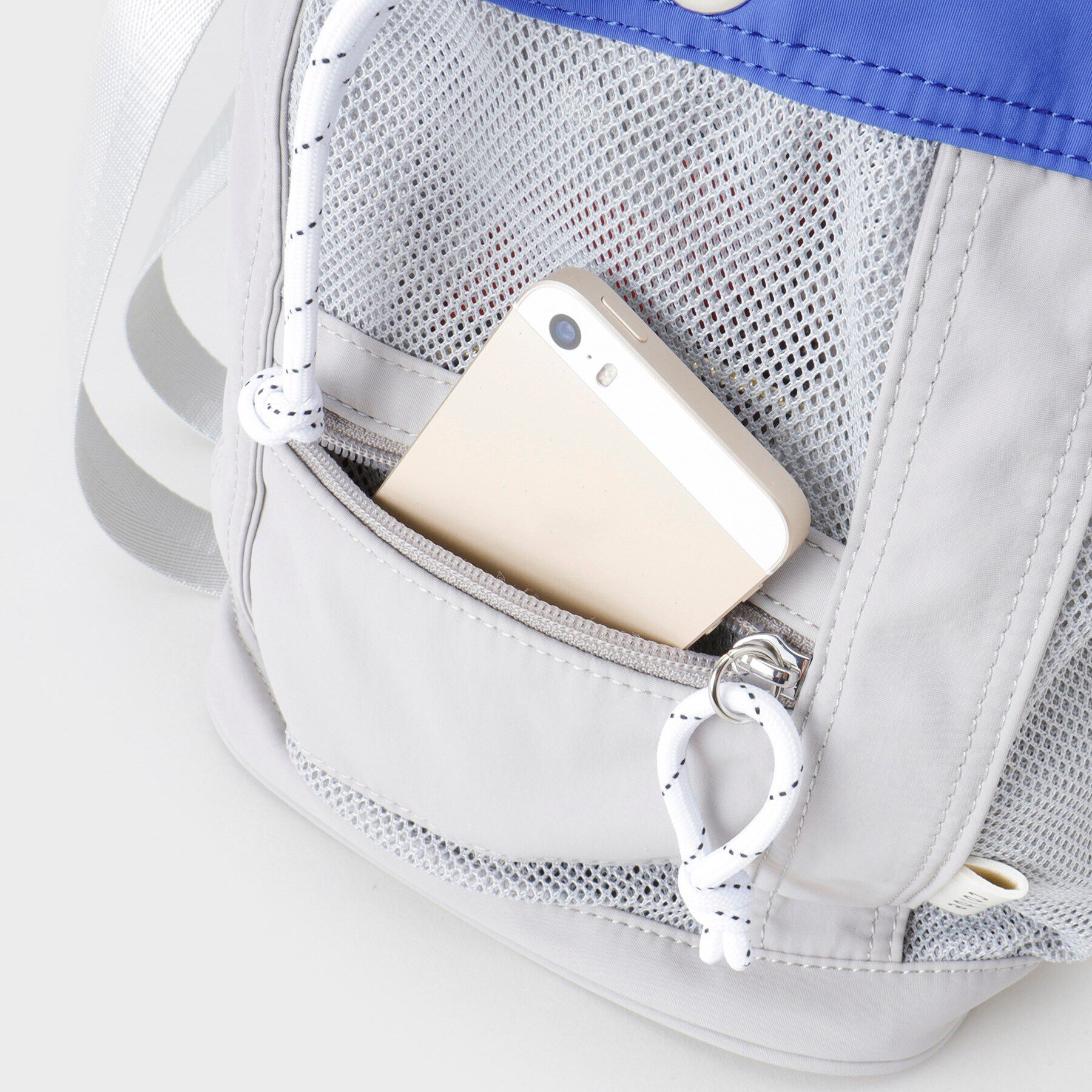 THE SHOP TK「メッシュナイロンコンビ巾着ショルダーバッグ」|ショルダー・メッセンジャー|