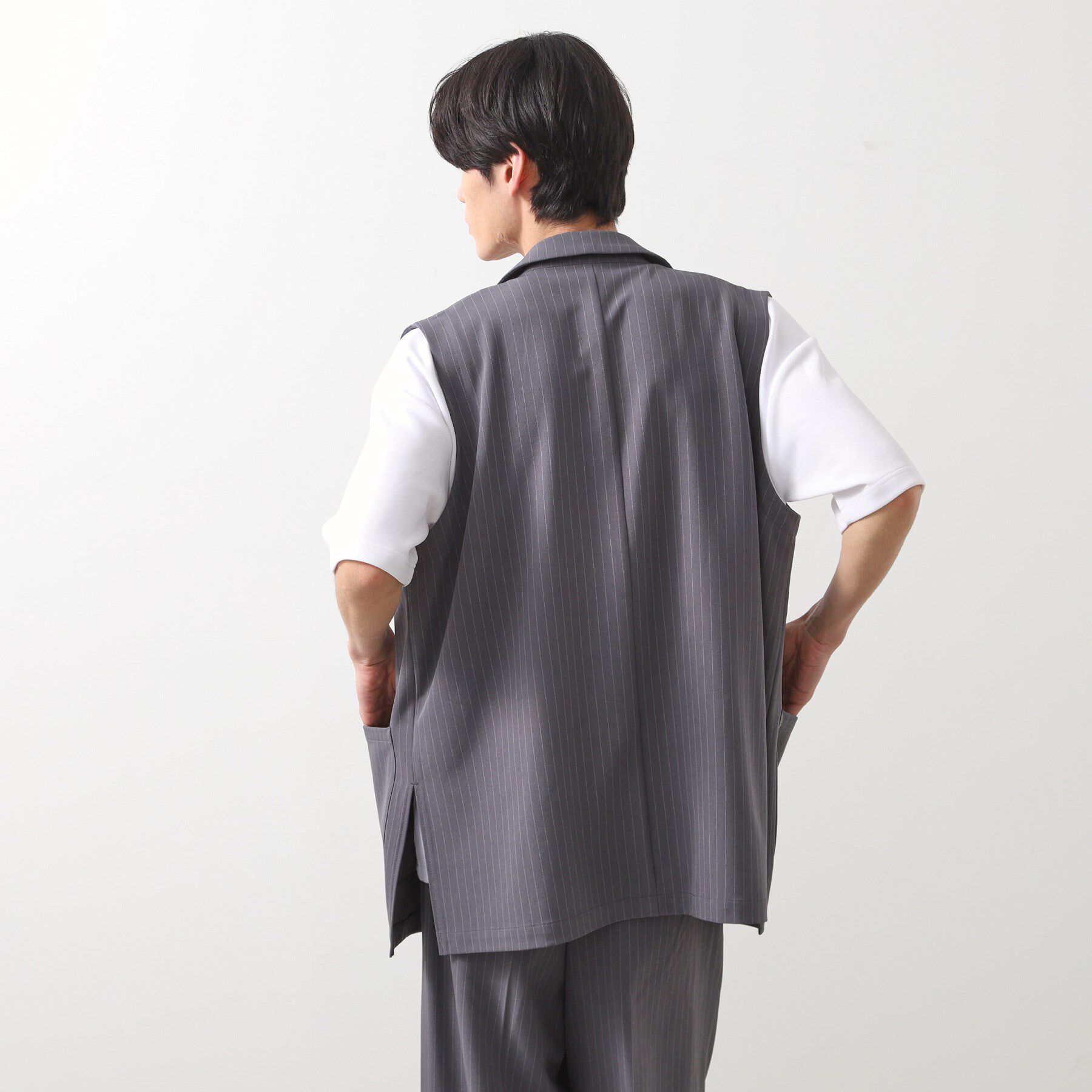 THE SHOP TK「ダブルジレ【セットアップ可/洗濯機OK】」|ベスト・ジレ|