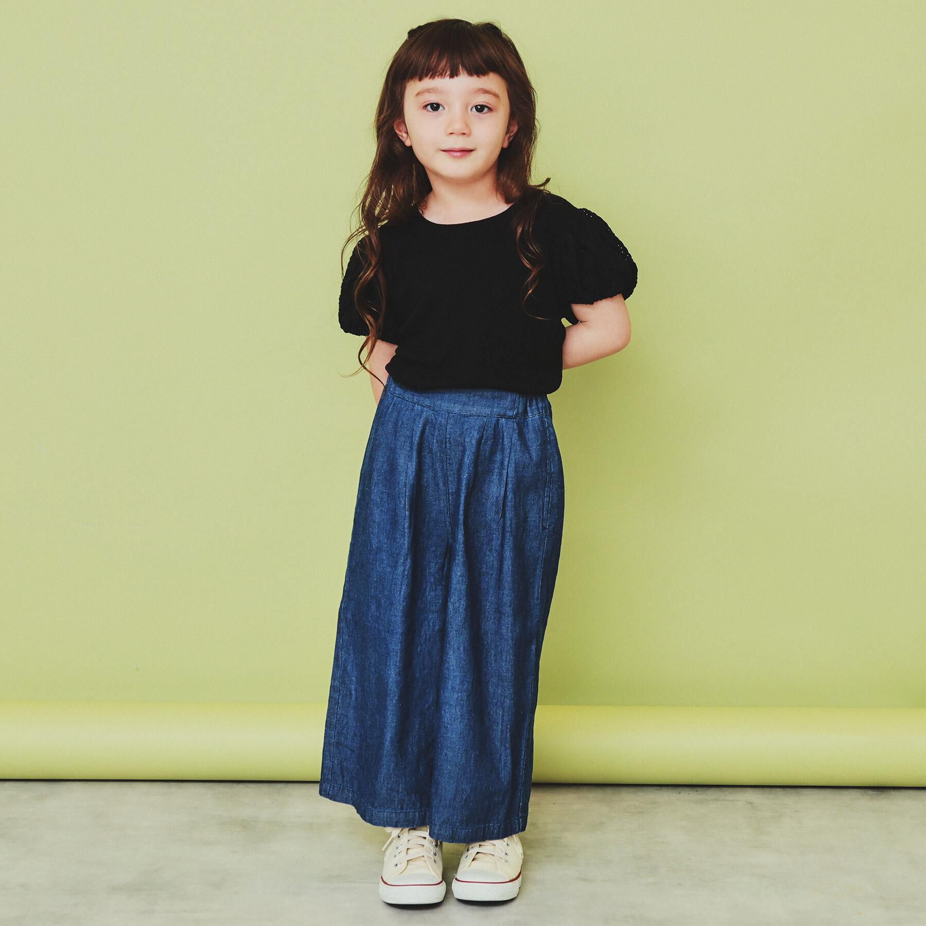 THE SHOP TK「【100-150】バルーンスリーブ半袖プルオーバー/洗濯機OK」|Tシャツ・カットソー|