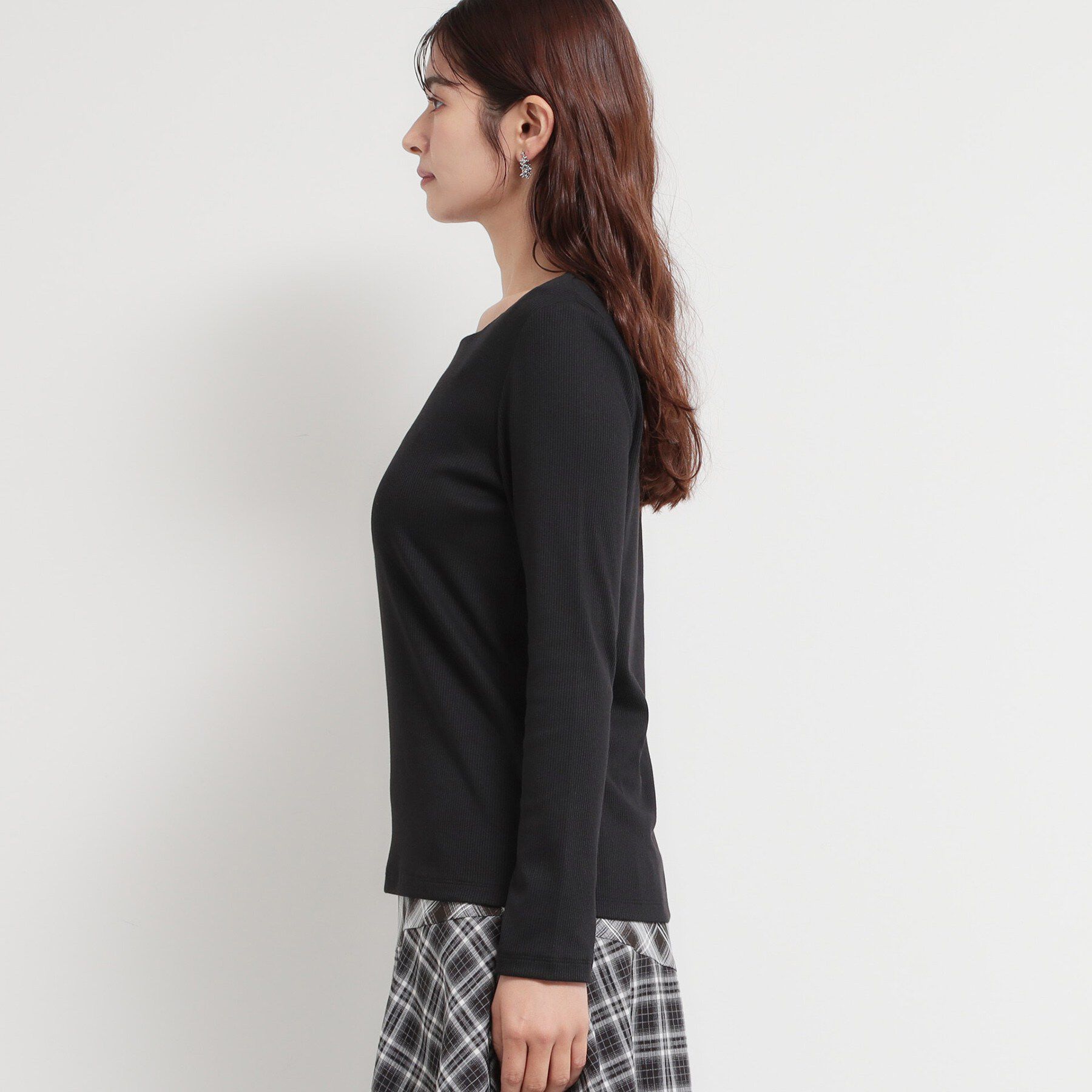 THE SHOP TK「スクエアネックテレコトップス」|Tシャツ・カットソー|