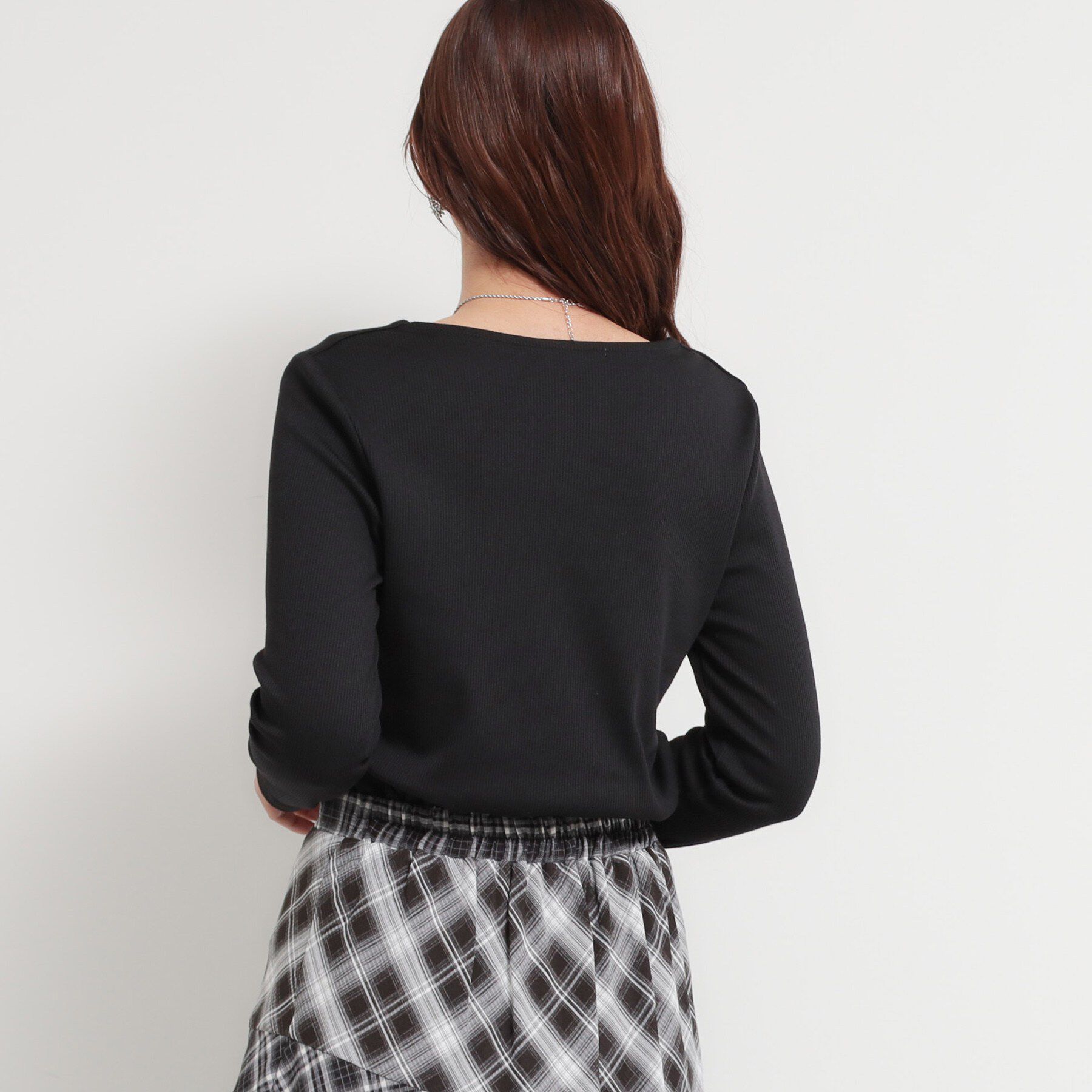 THE SHOP TK「スクエアネックテレコトップス」|Tシャツ・カットソー|