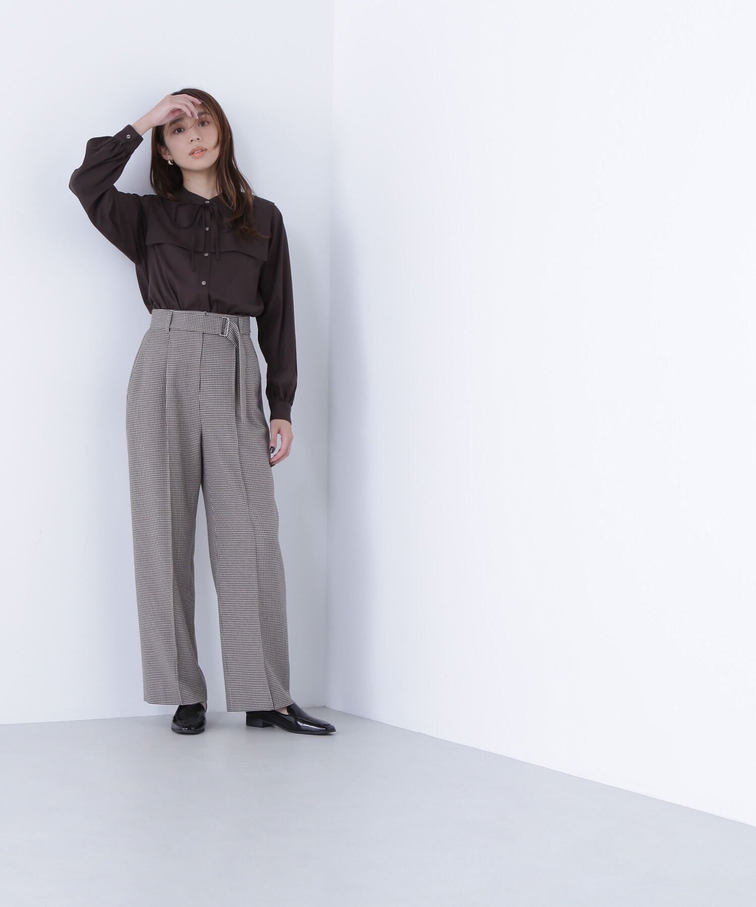  「スクエアカラーブラウス」|シャツ・ブラウス|