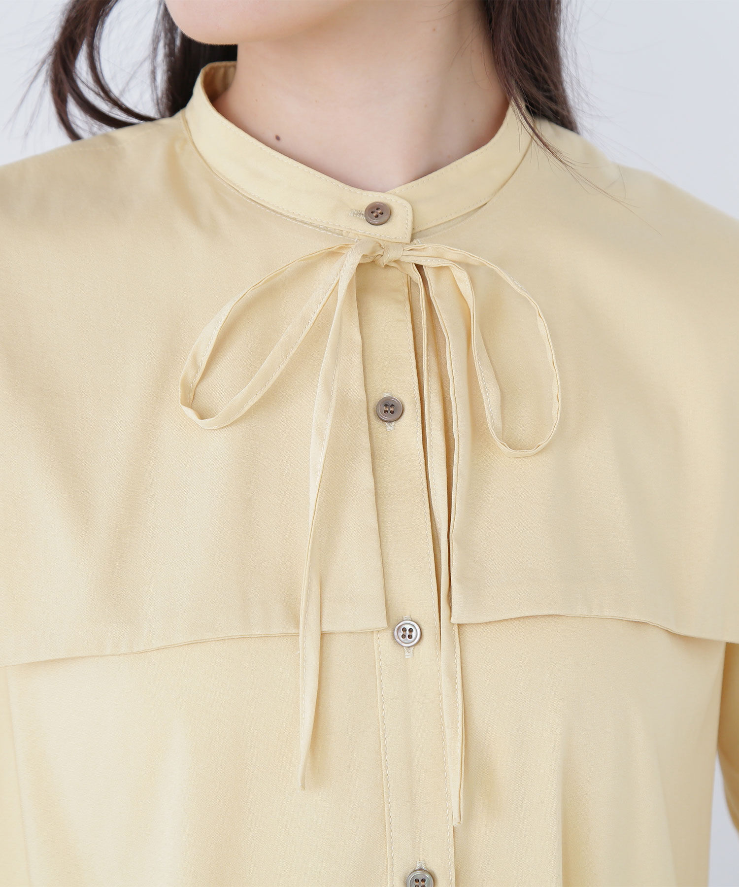  「スクエアカラーブラウス」|シャツ・ブラウス|