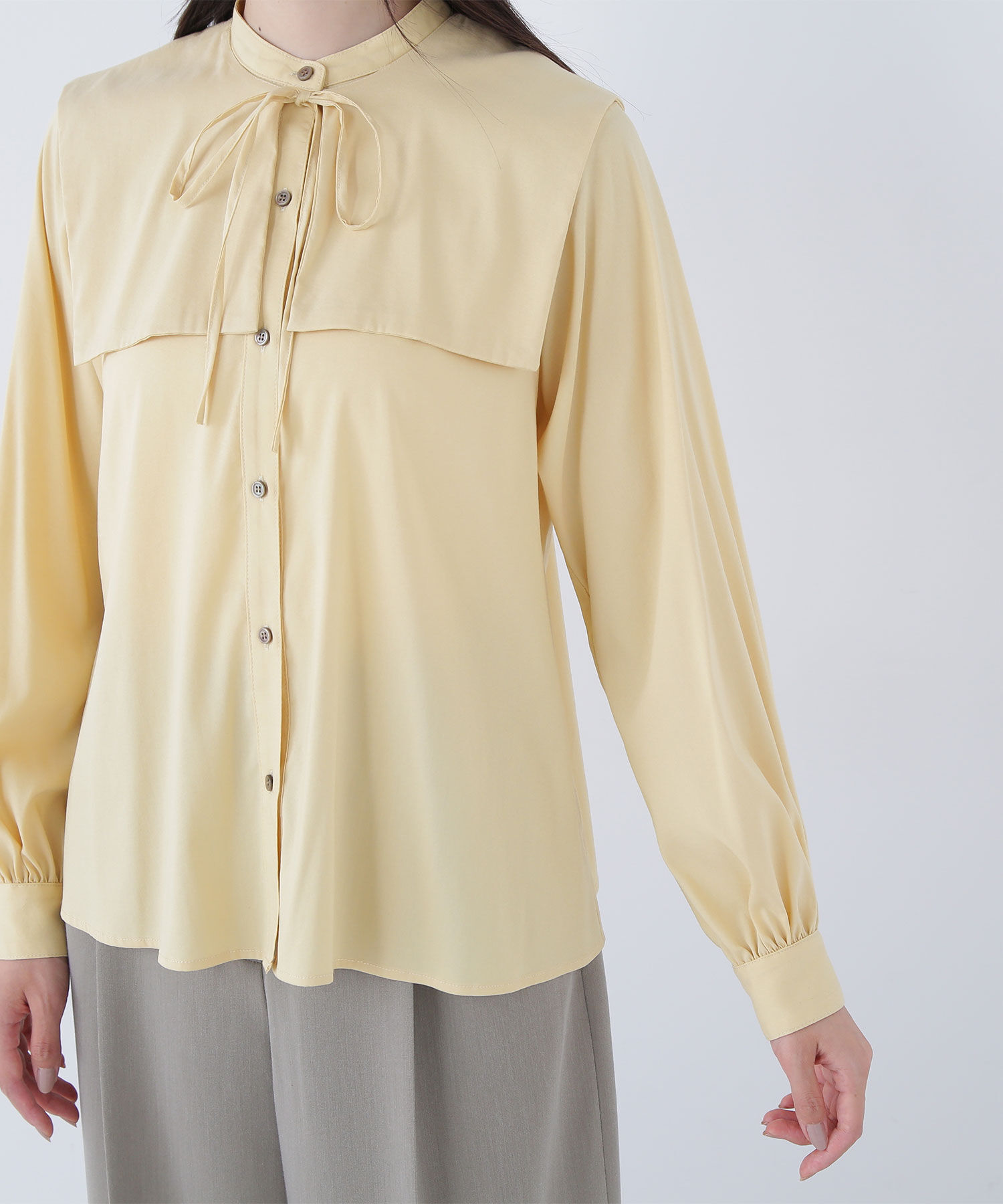  「スクエアカラーブラウス」|シャツ・ブラウス|