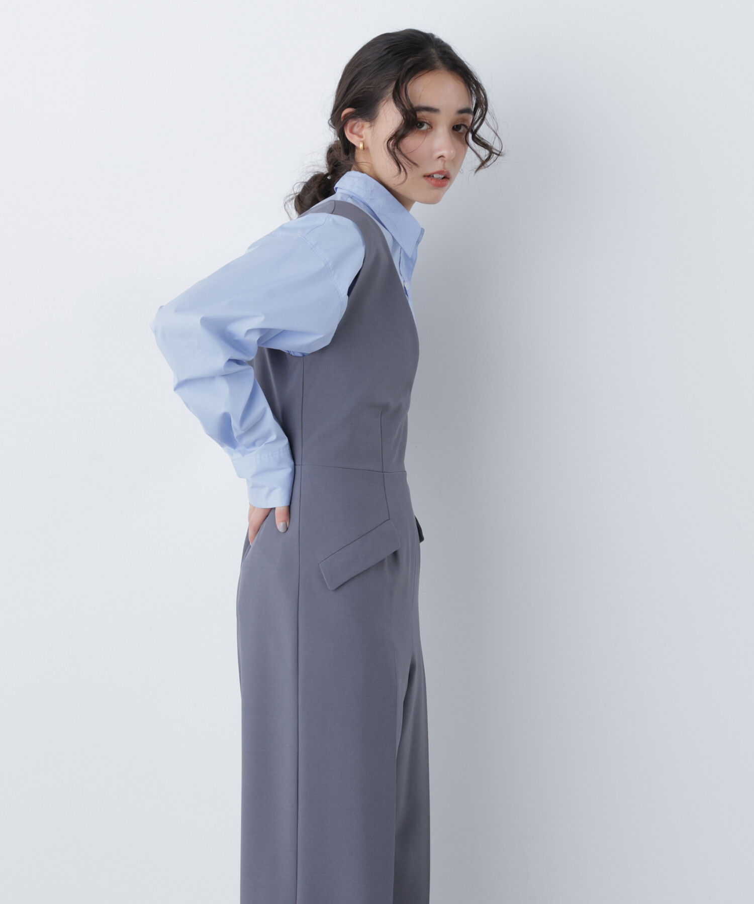  「〈N.〉Ｖネックオールインワン」|ワンピース|