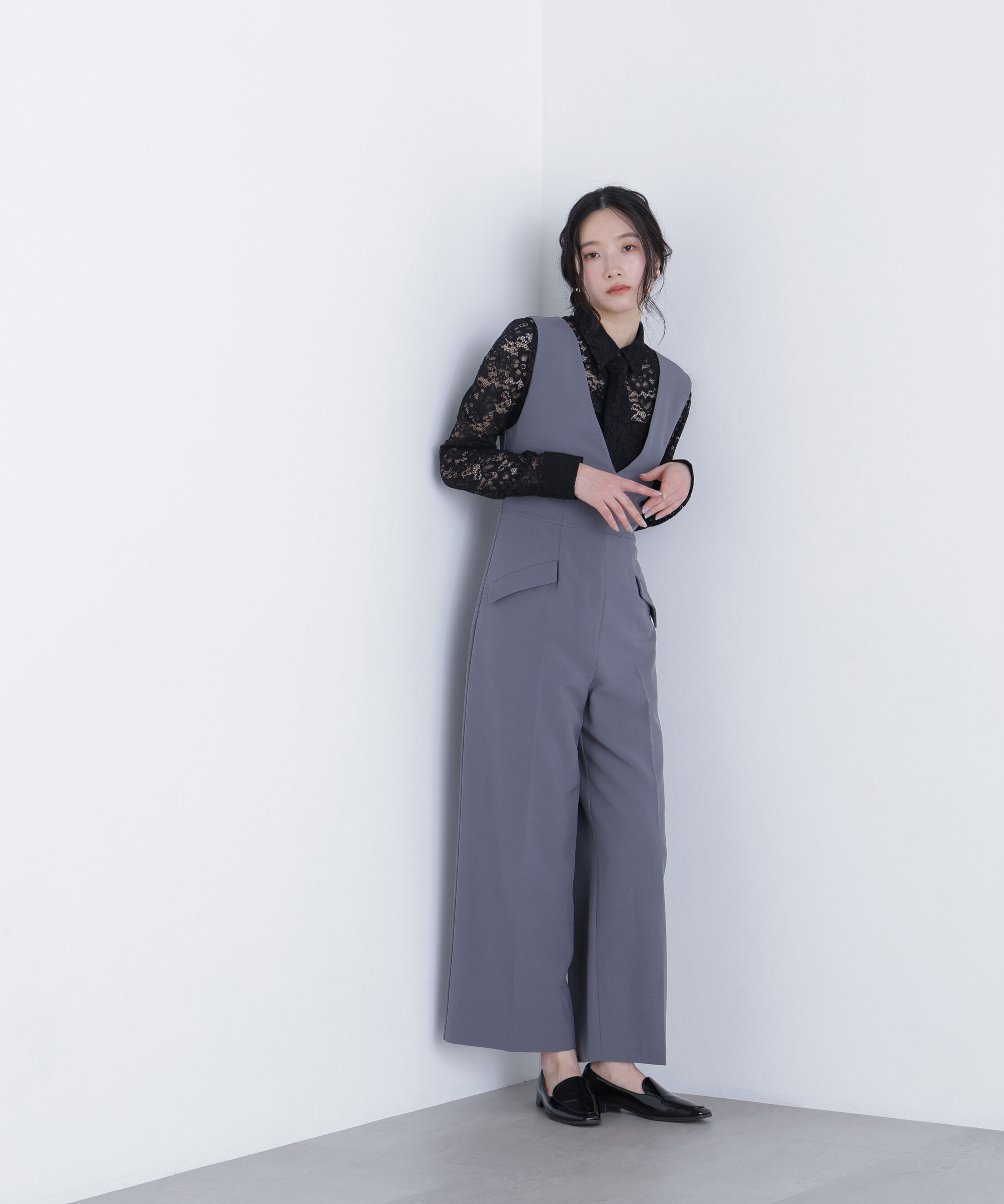  「〈N.〉Ｖネックオールインワン」|ワンピース|