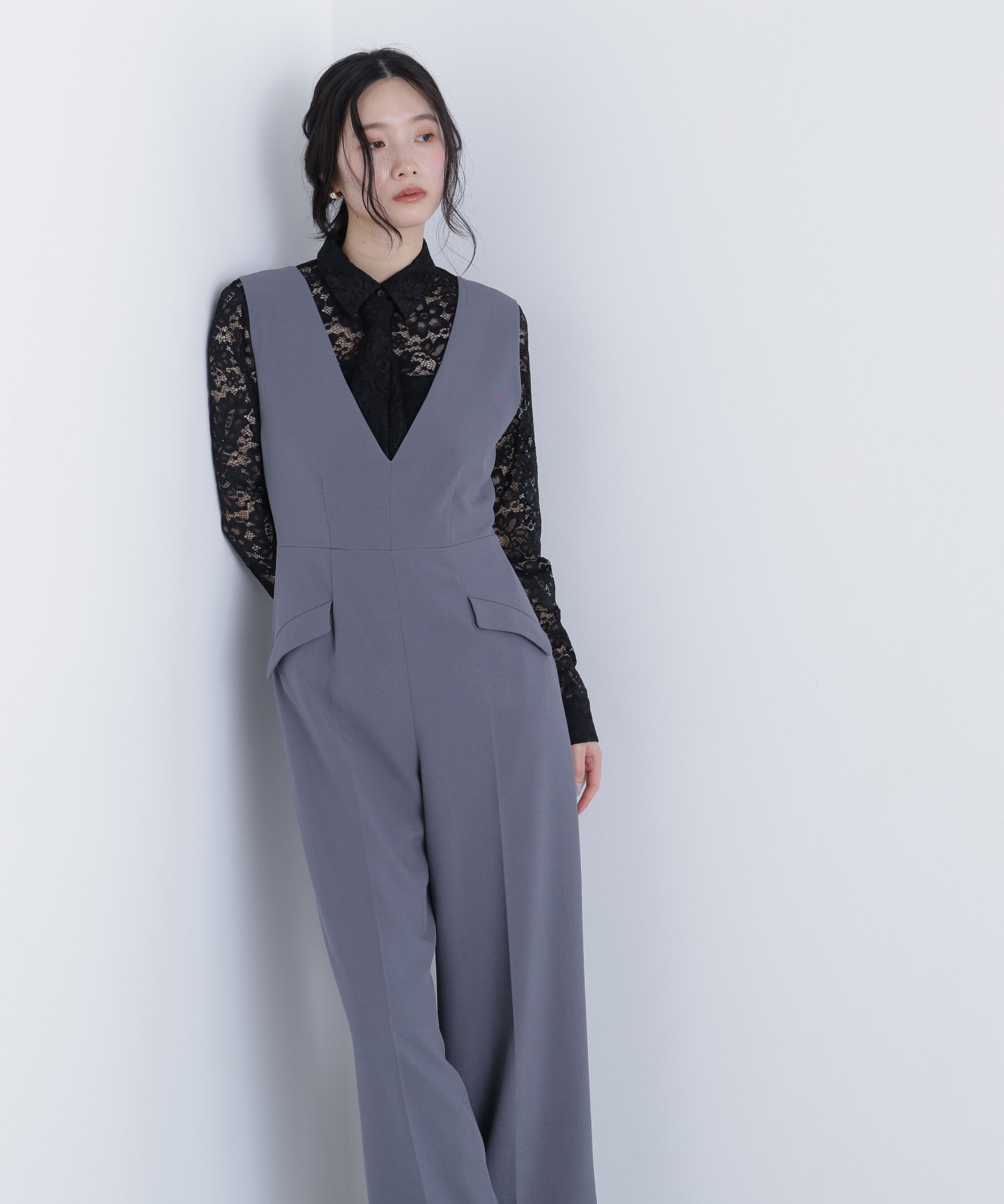  「〈N.〉Ｖネックオールインワン」|ワンピース|