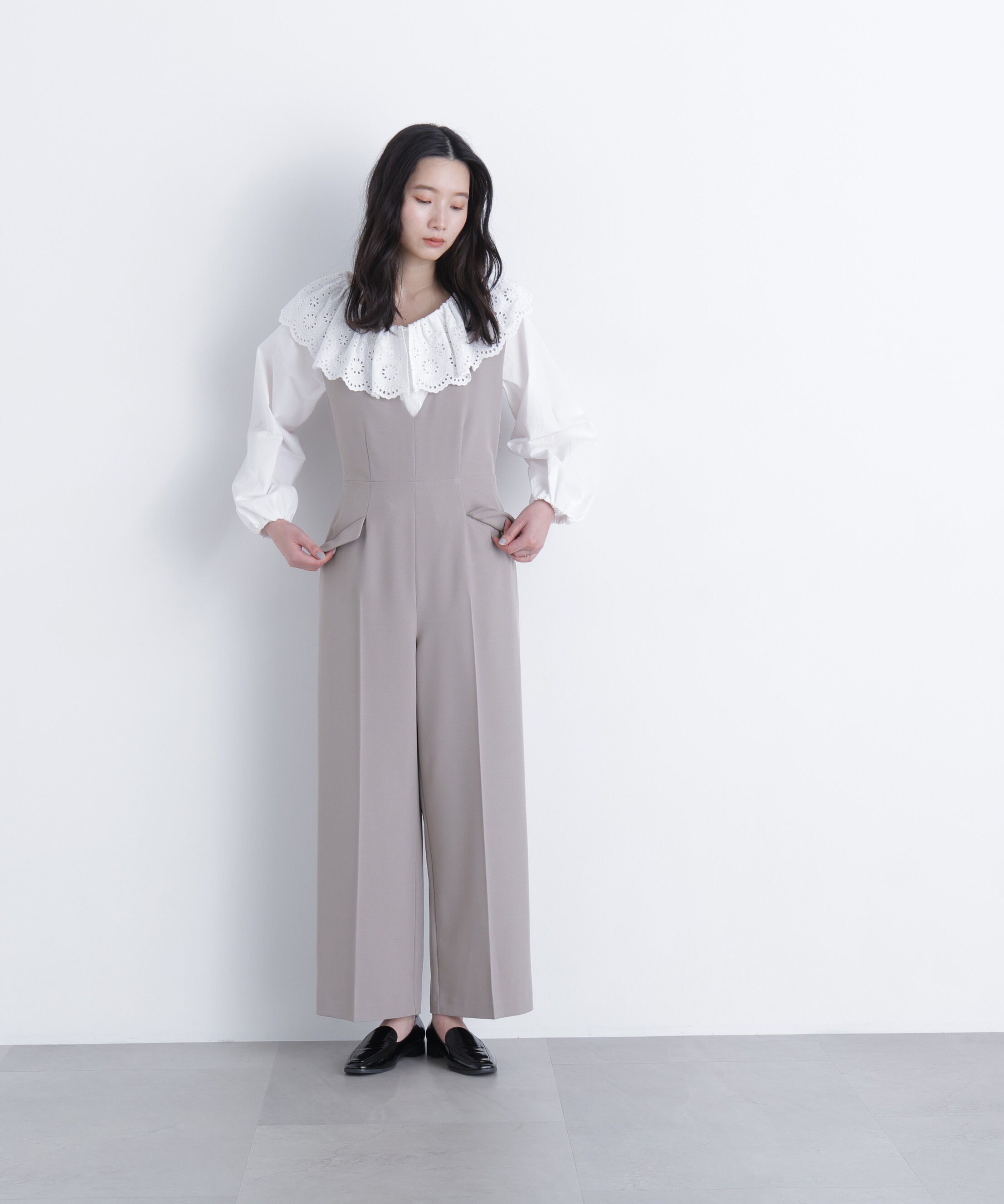  「〈N.〉Ｖネックオールインワン」|ワンピース|