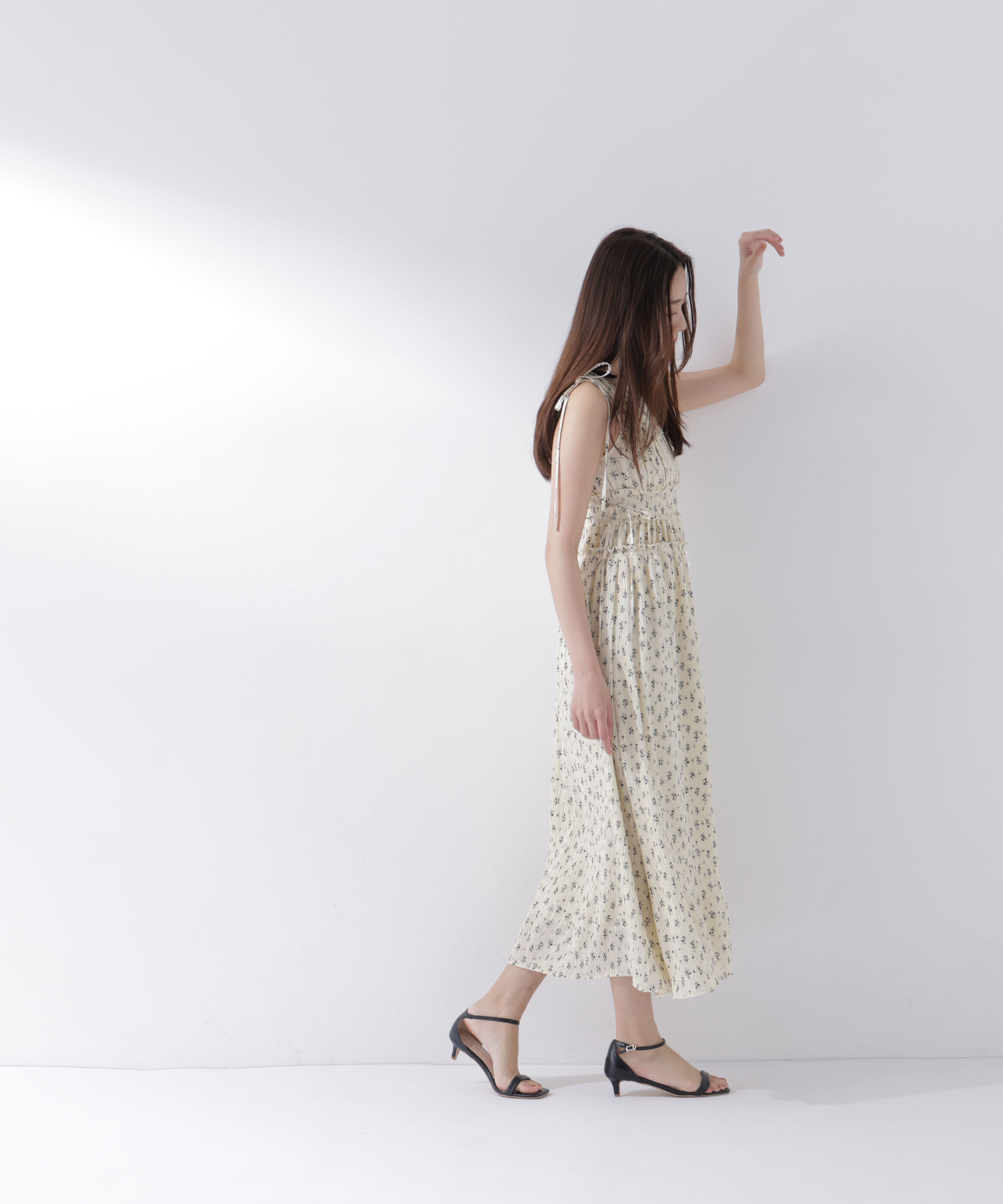  「フラワープリントドロストワンピース」|ワンピース|