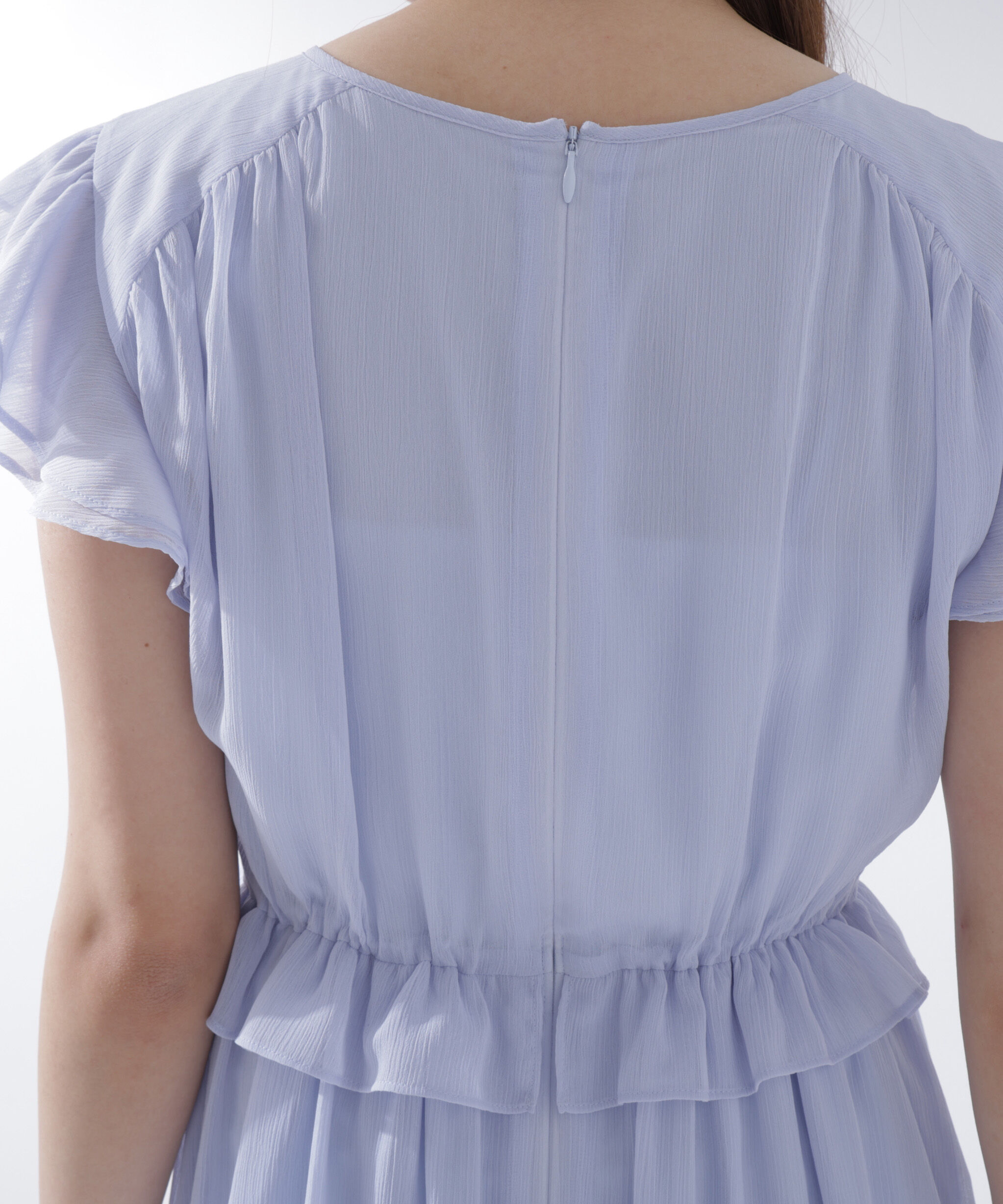  「ドロストギャザー楊柳ワンピース」|ワンピース|