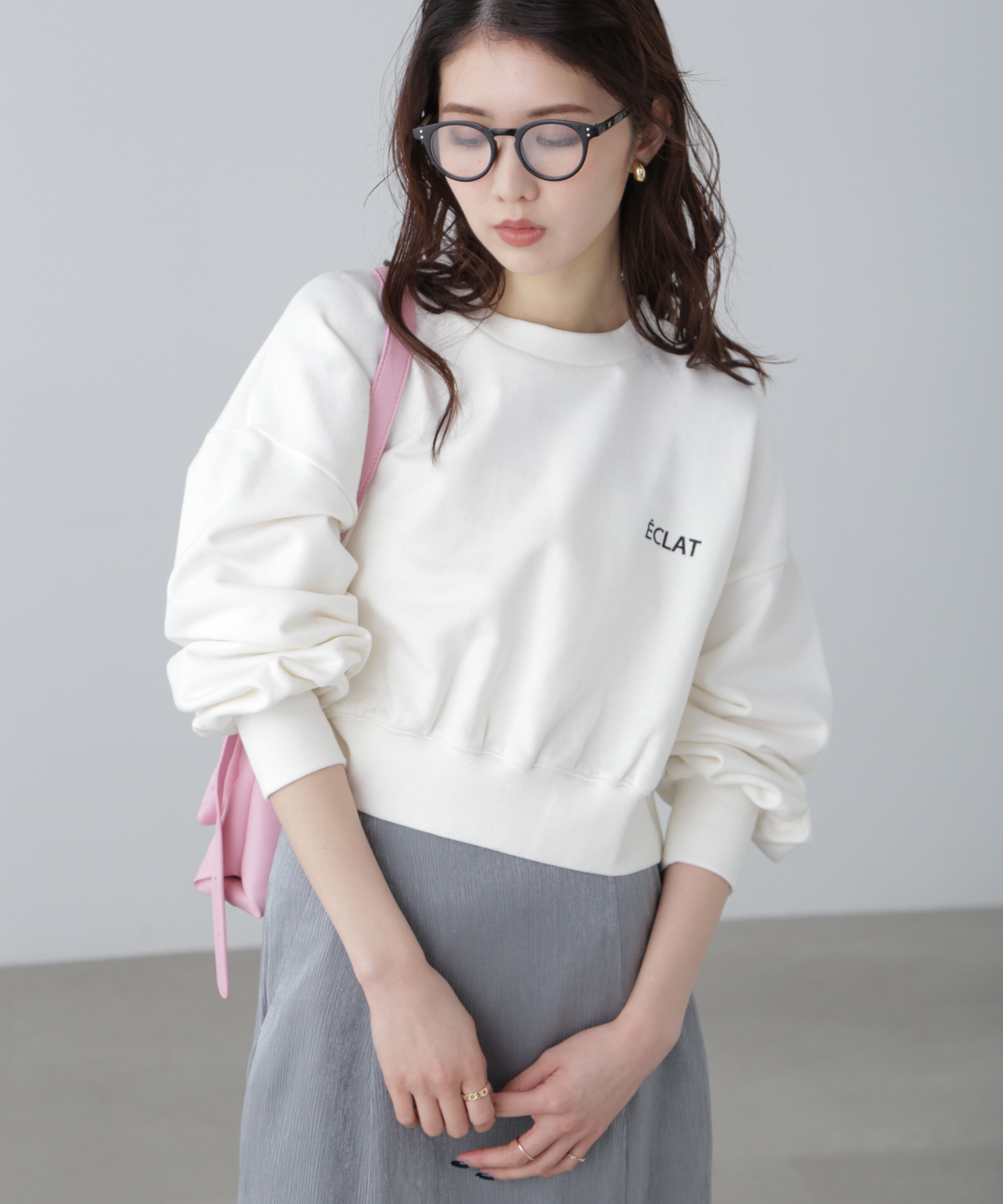  「ワンポイント刺繍スウェット」|Tシャツ・カットソー|