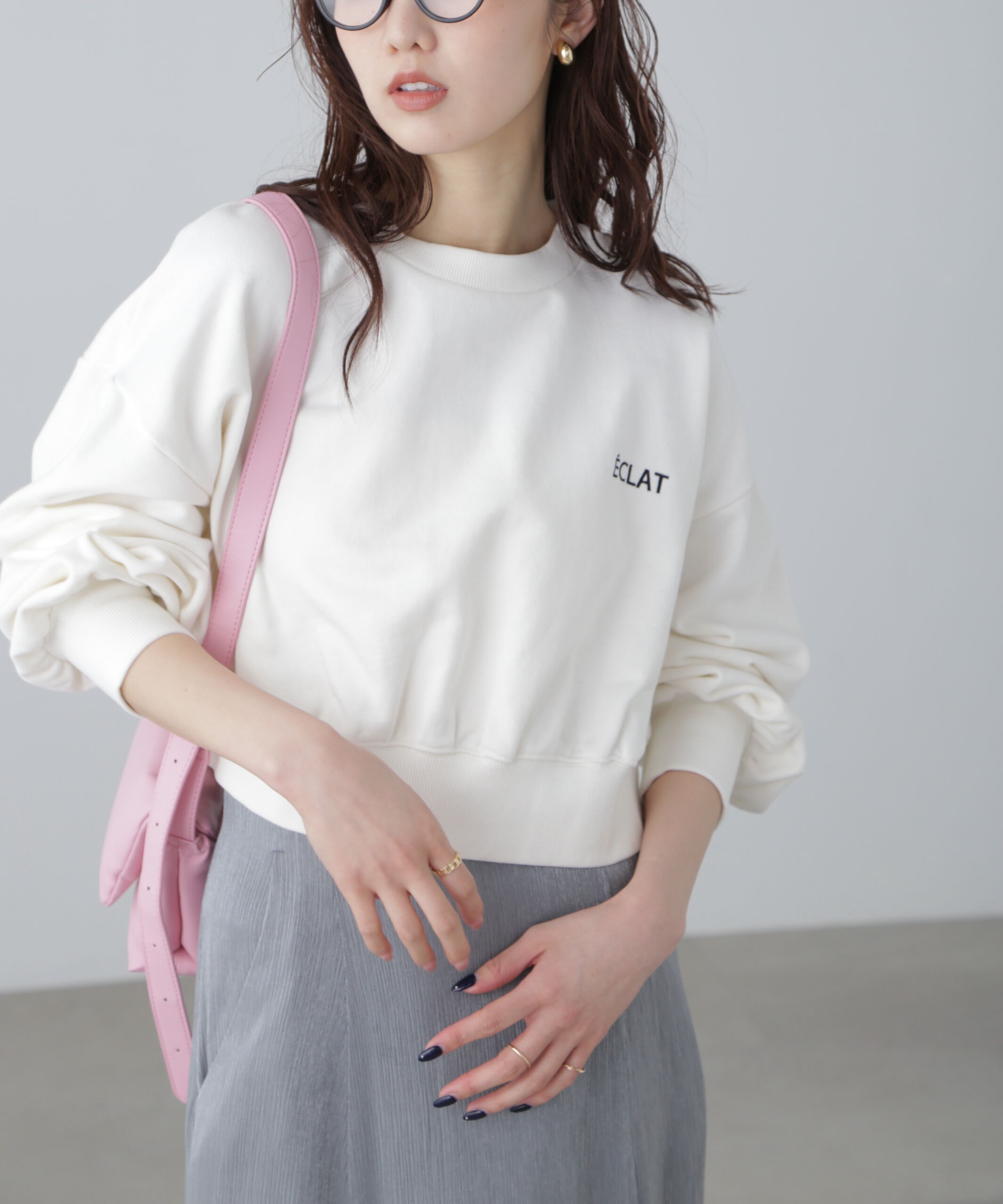  「ワンポイント刺繍スウェット」|Tシャツ・カットソー|