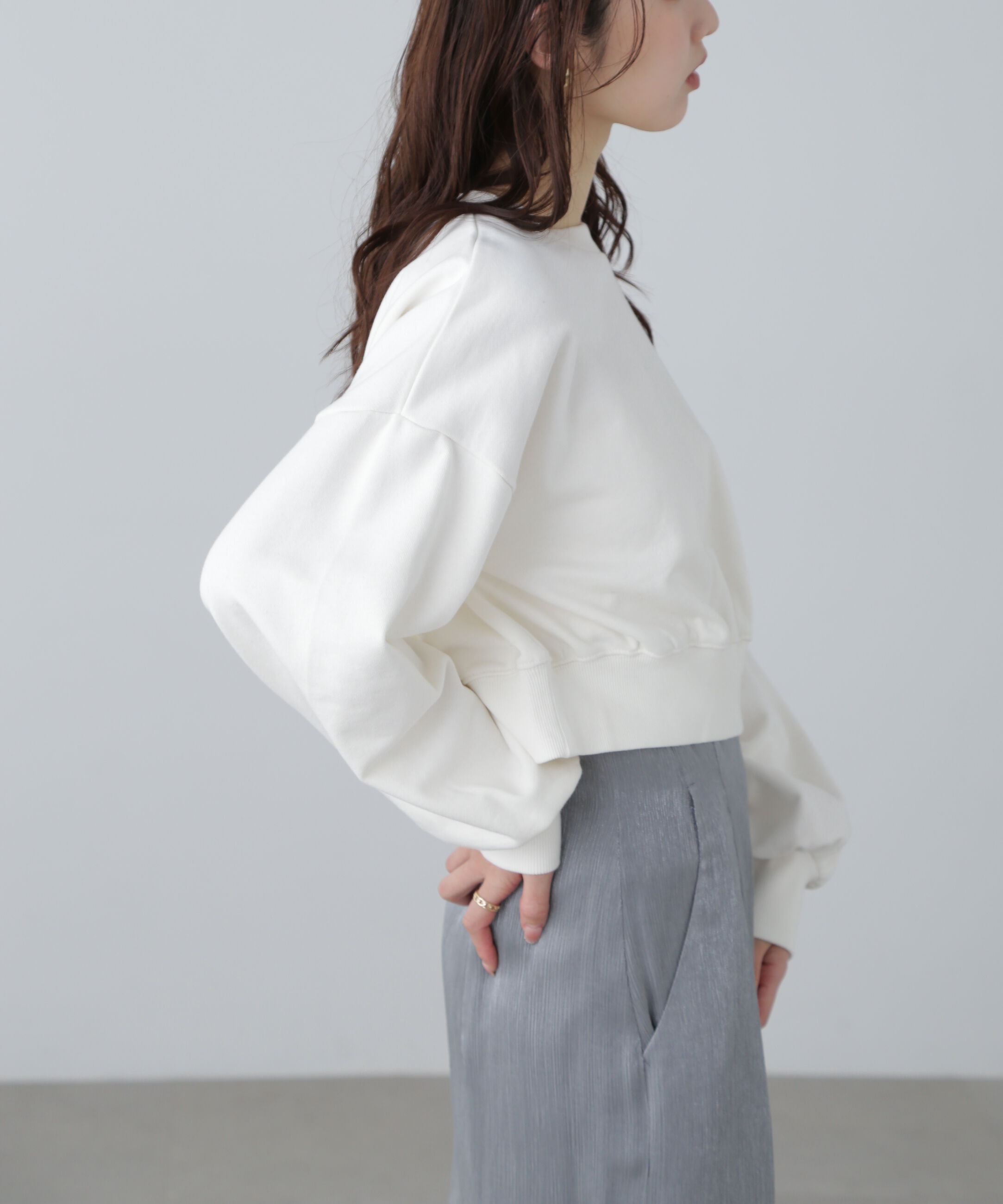  「ワンポイント刺繍スウェット」|Tシャツ・カットソー|