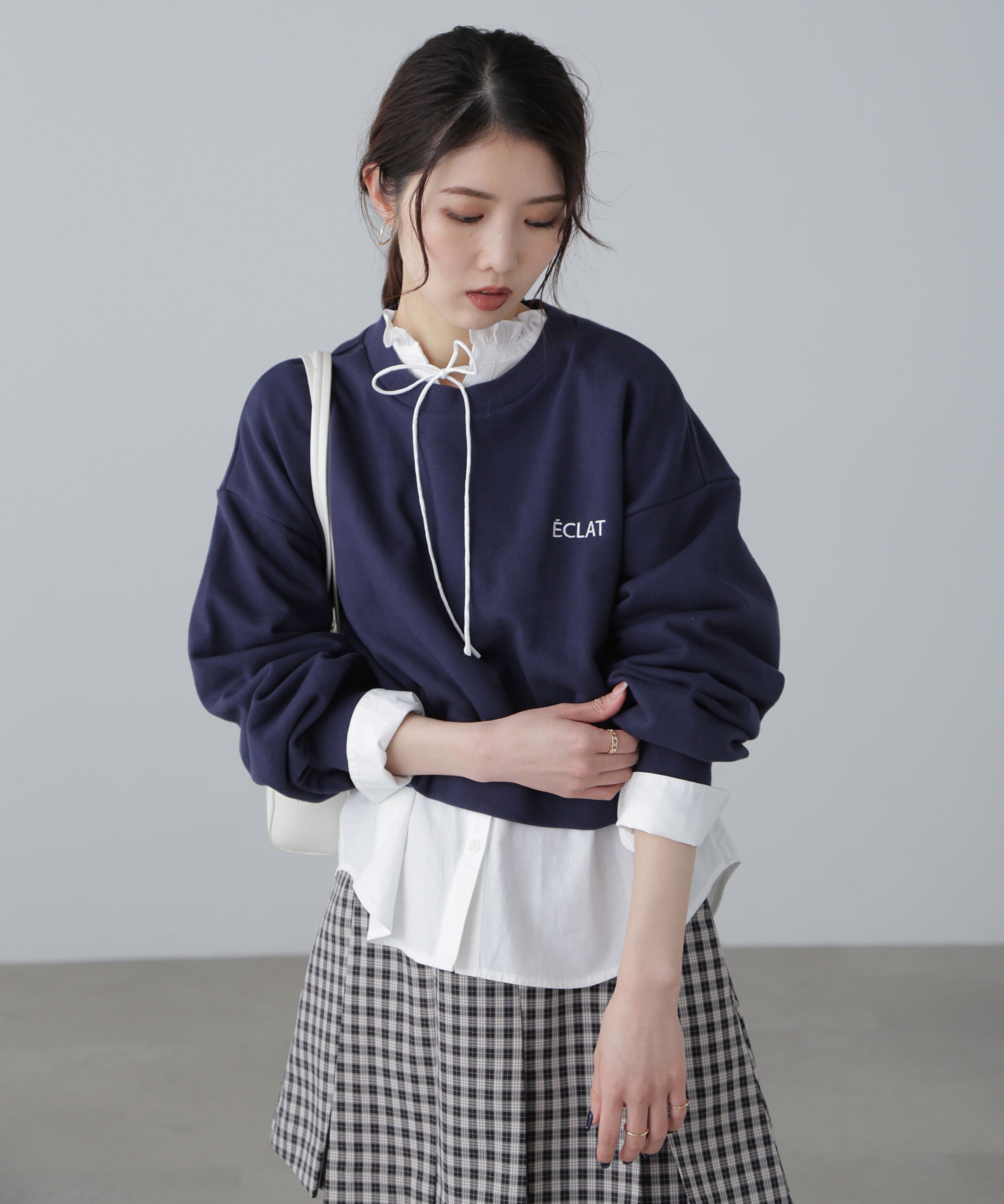  「ワンポイント刺繍スウェット」|Tシャツ・カットソー|