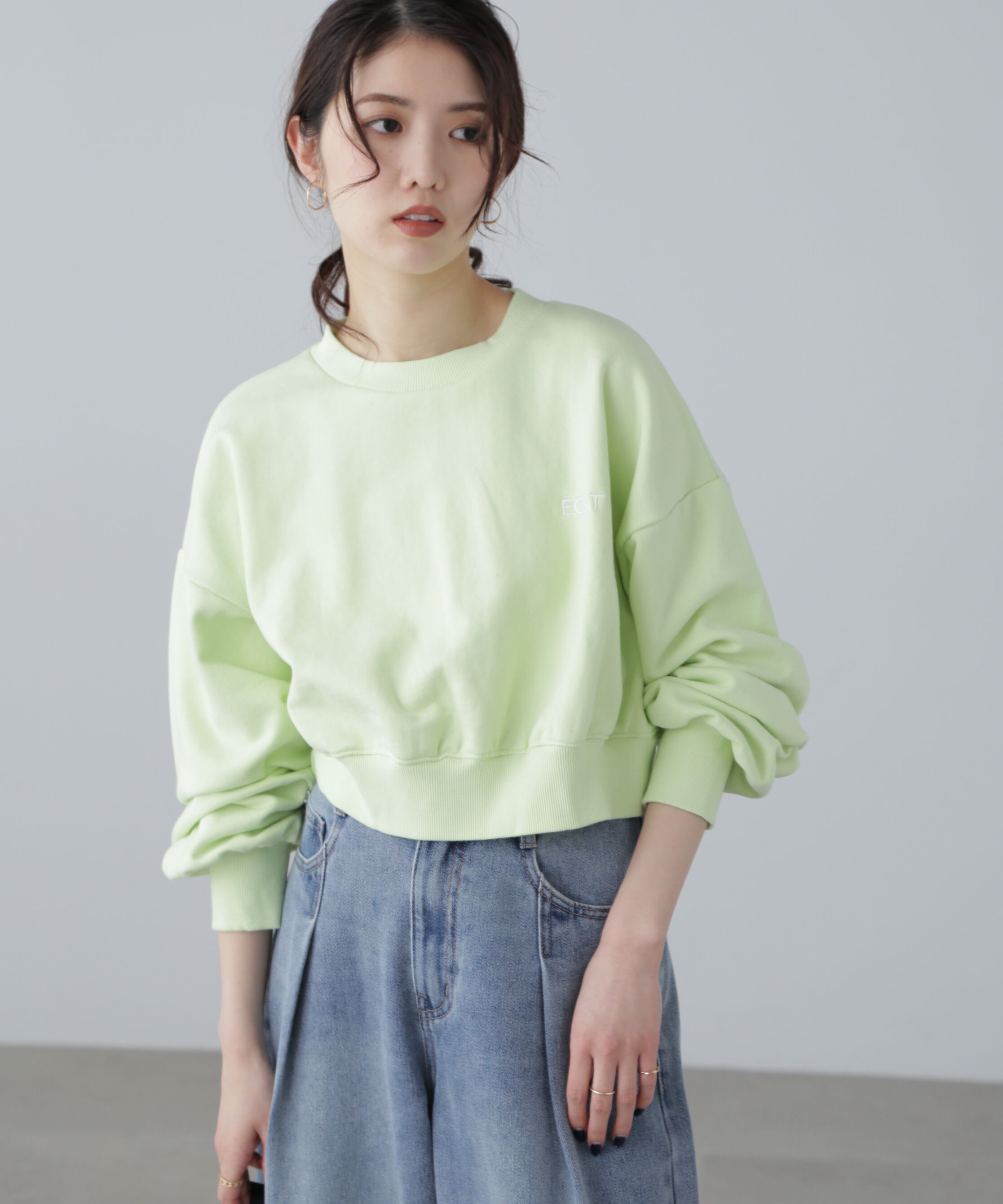  「ワンポイント刺繍スウェット」|Tシャツ・カットソー|